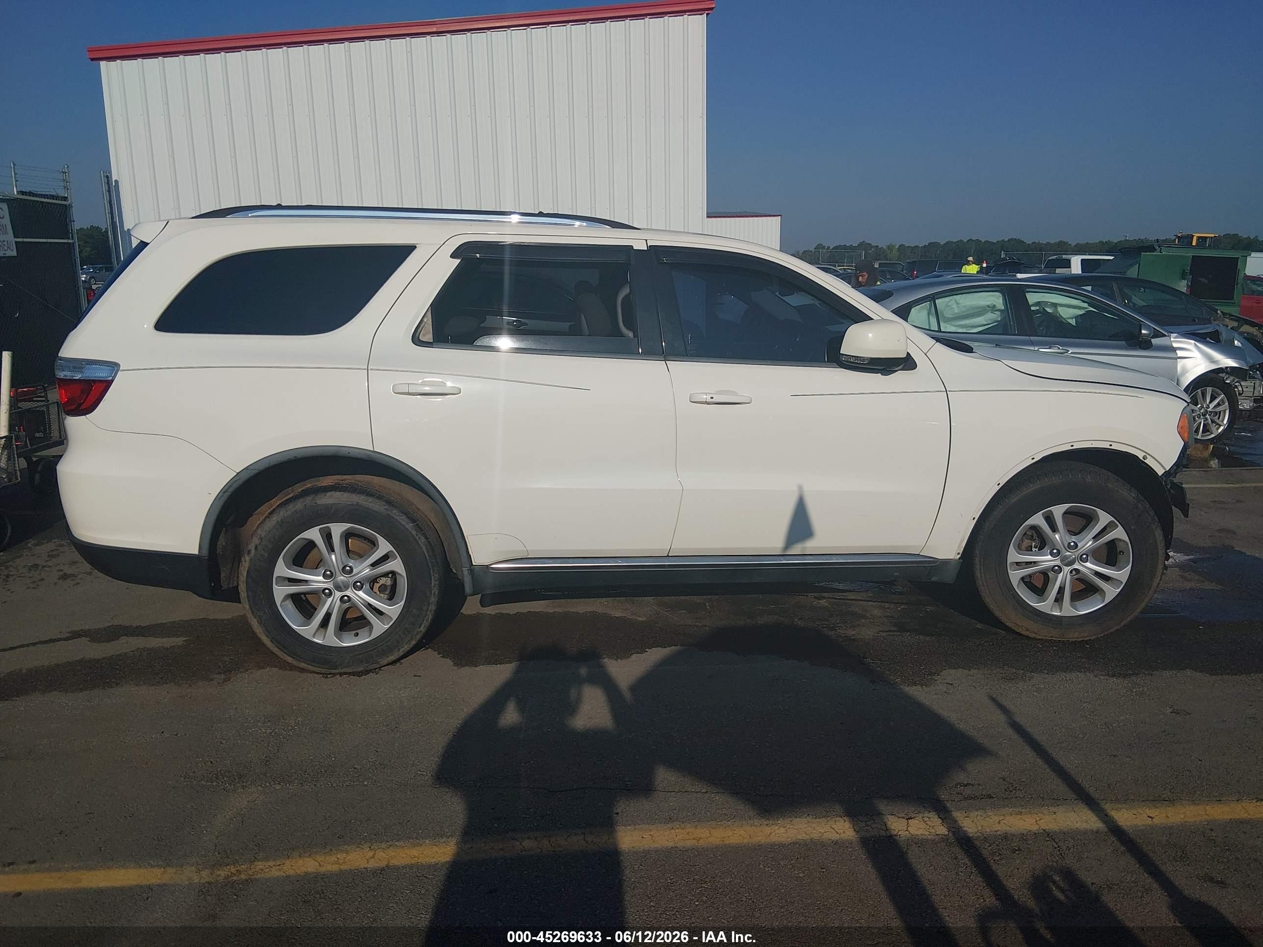 2012 Dodge Durango Crew White vin: 1C4SDHDT1CC204888