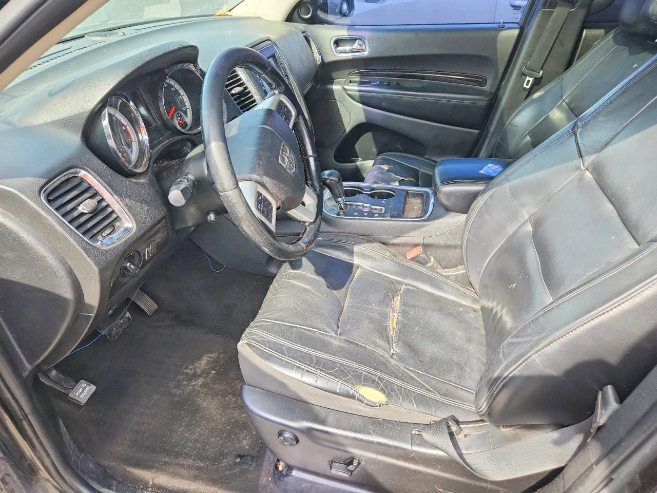 2012 Dodge Durango Crew Black vin: 1C4SDHDT1CC217530