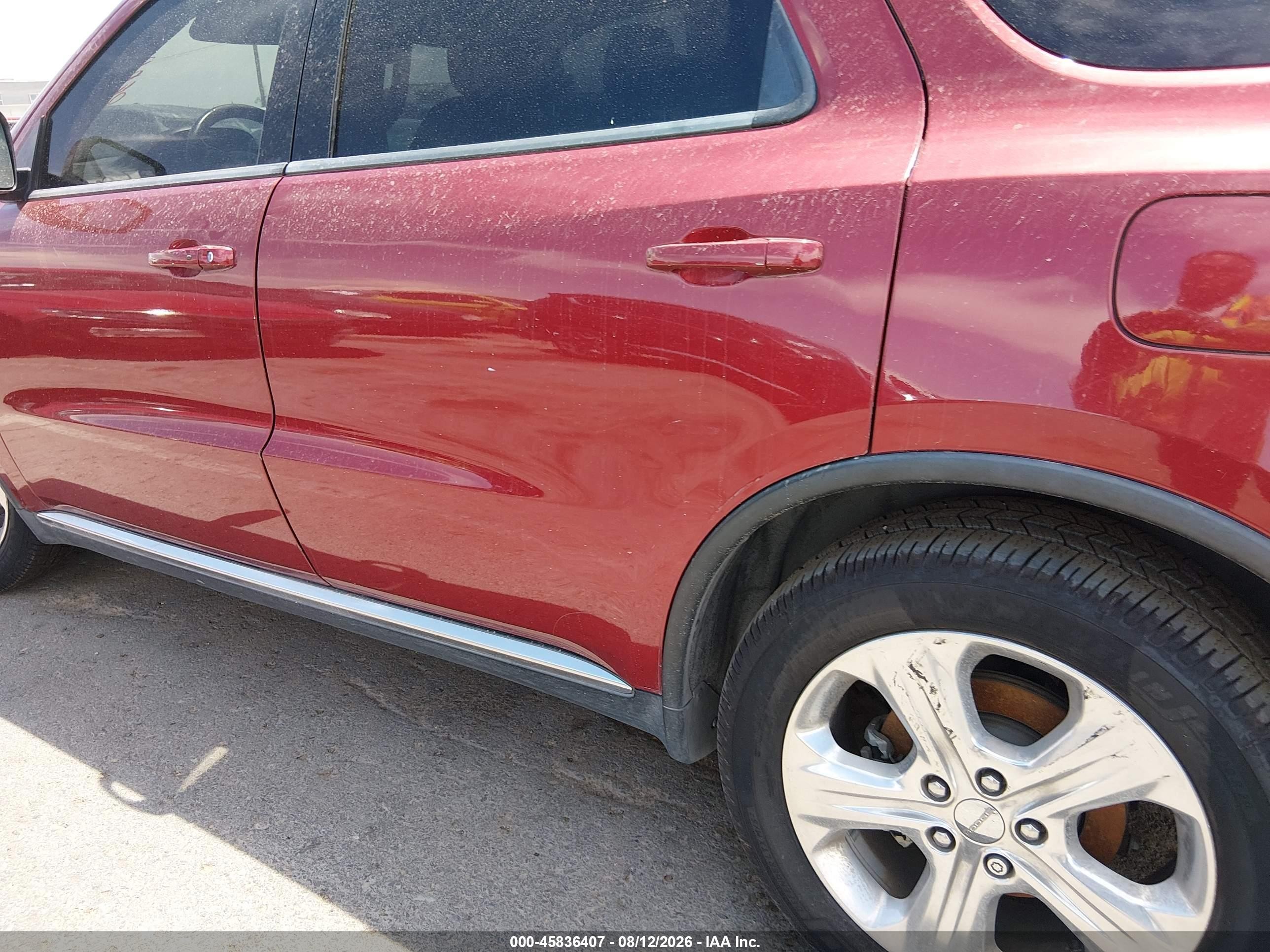 2014 Dodge Durango Limited Burgundy vin: 1C4SDHDT4EC411231