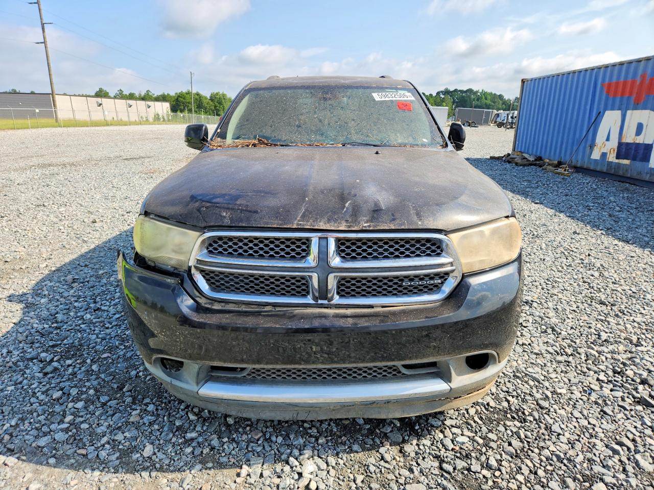 2012 Dodge Durango Crew Black vin: 1C4SDHDT6CC104155