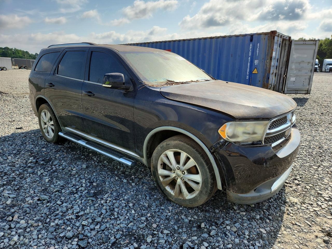 2012 Dodge Durango Crew Black vin: 1C4SDHDT6CC104155
