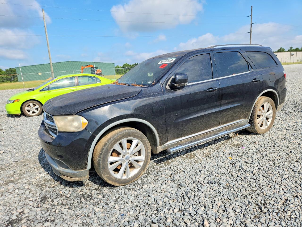 2012 Dodge Durango Crew Black vin: 1C4SDHDT6CC104155