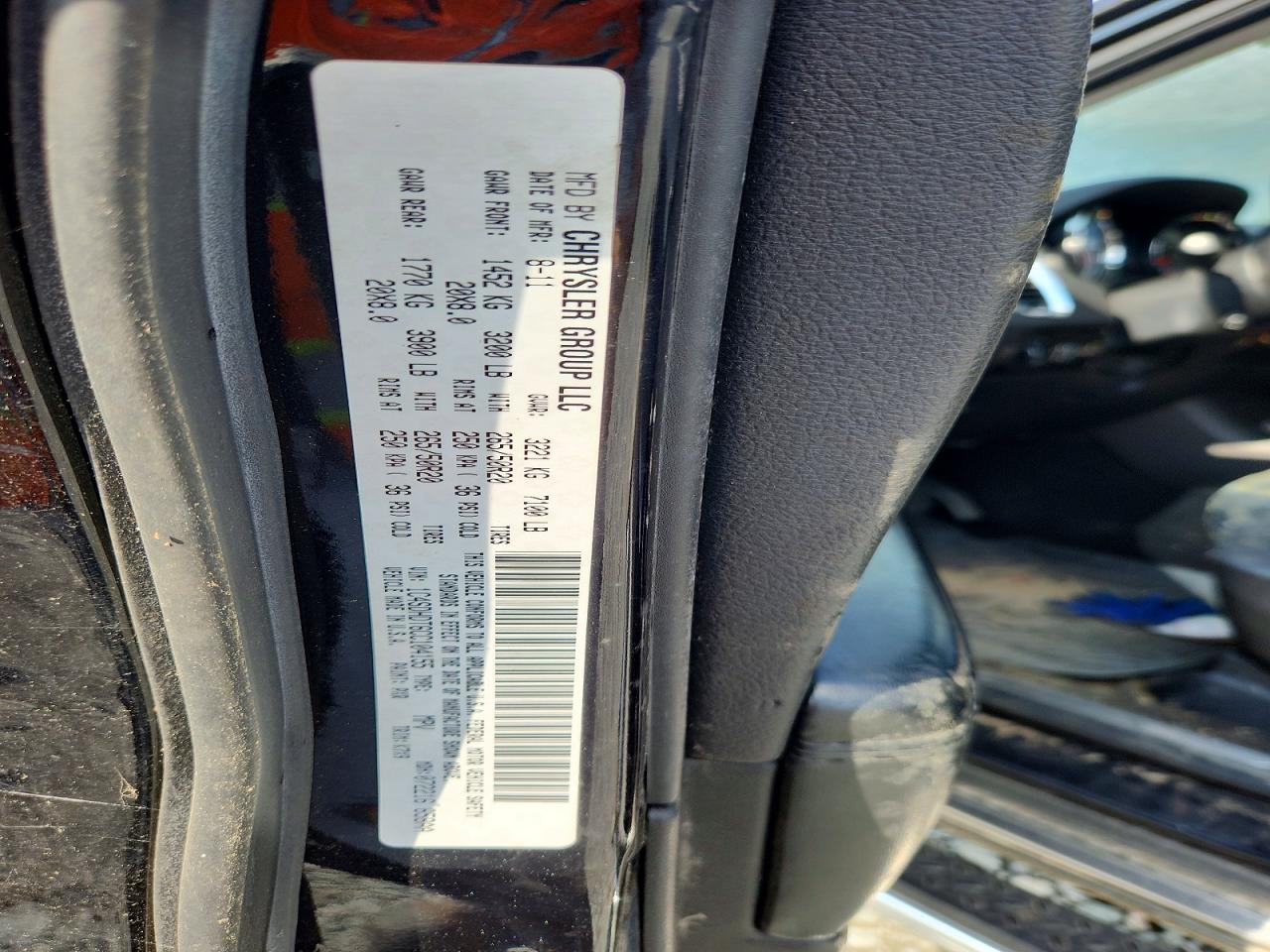2012 Dodge Durango Crew Black vin: 1C4SDHDT6CC104155