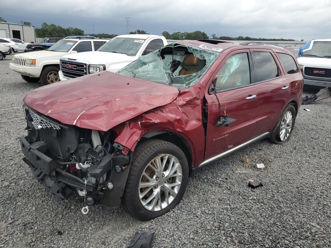 2014 Dodge Durango Citadel Бордовый vin: 1C4SDHET0EC286341