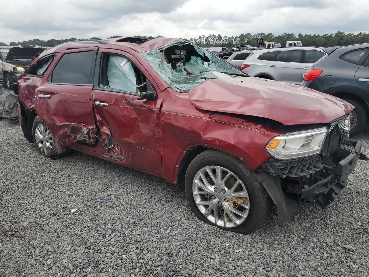 2014 Dodge Durango Citadel Burgundy vin: 1C4SDHET0EC286341