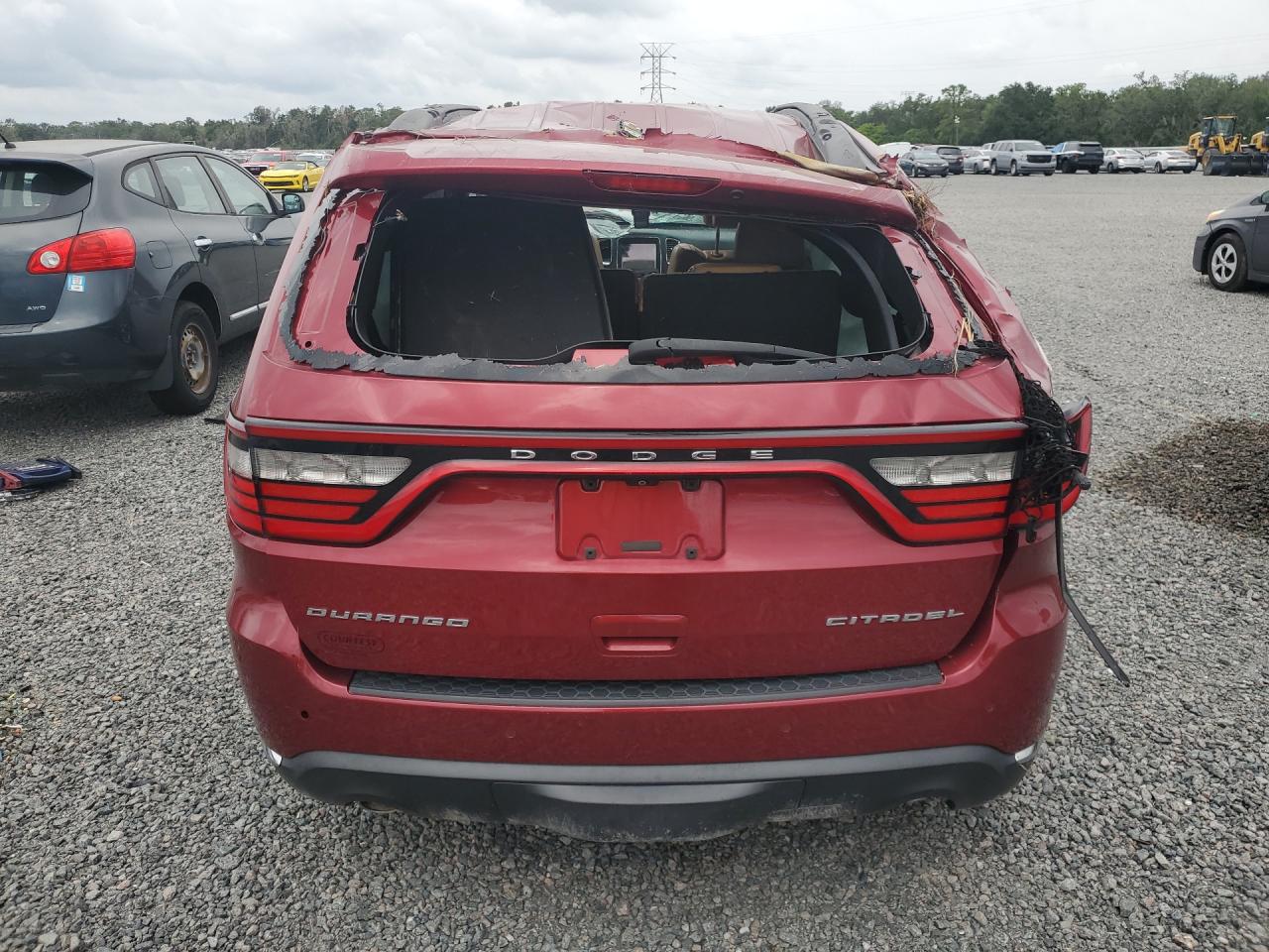 2014 Dodge Durango Citadel Burgundy vin: 1C4SDHET0EC286341