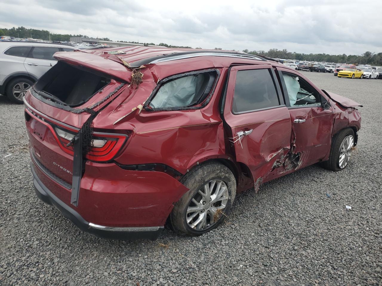 2014 Dodge Durango Citadel Burgundy vin: 1C4SDHET0EC286341