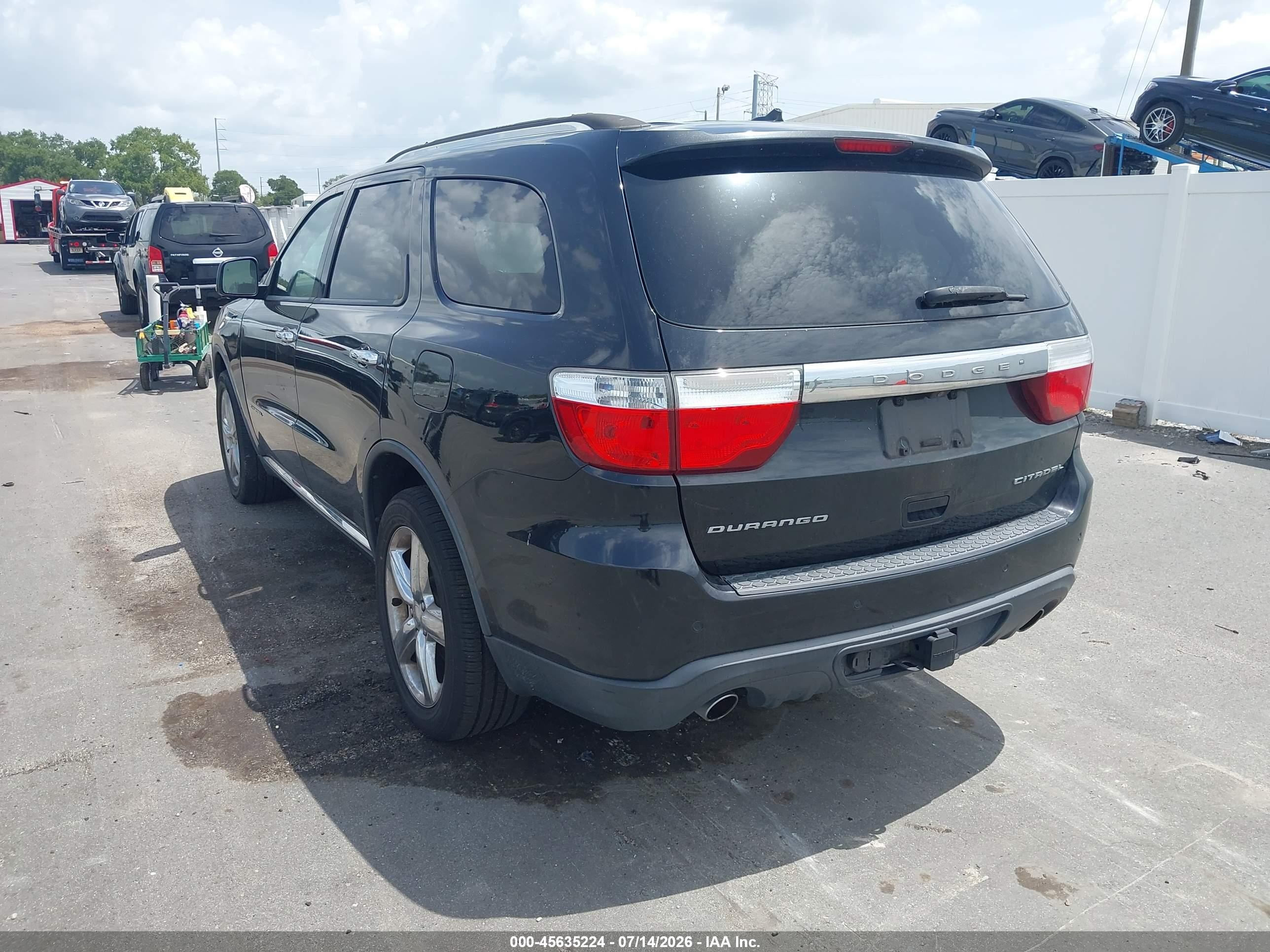 2012 Dodge Durango Citadel Gray vin: 1C4SDHET1CC314399