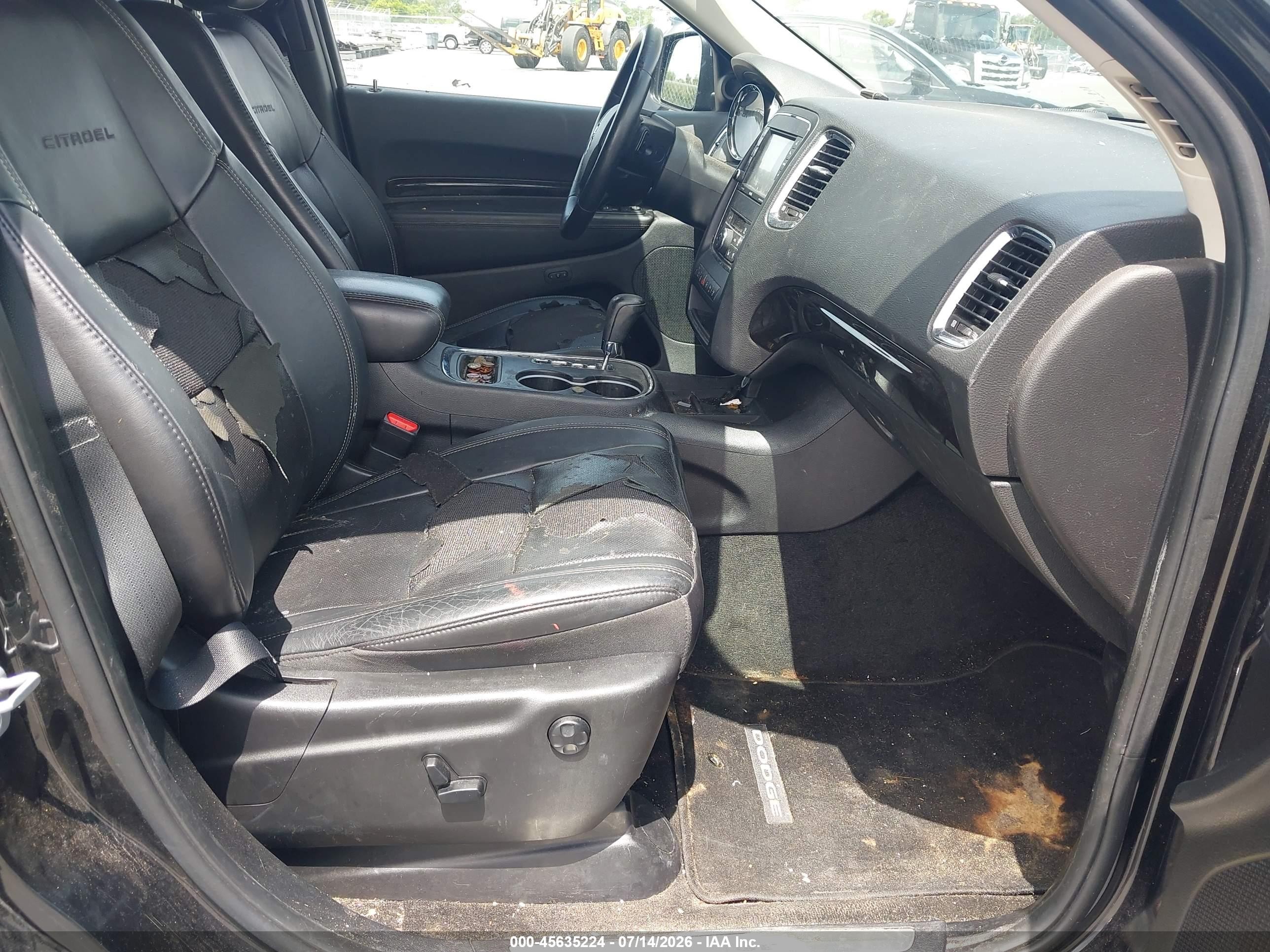2012 Dodge Durango Citadel Gray vin: 1C4SDHET1CC314399