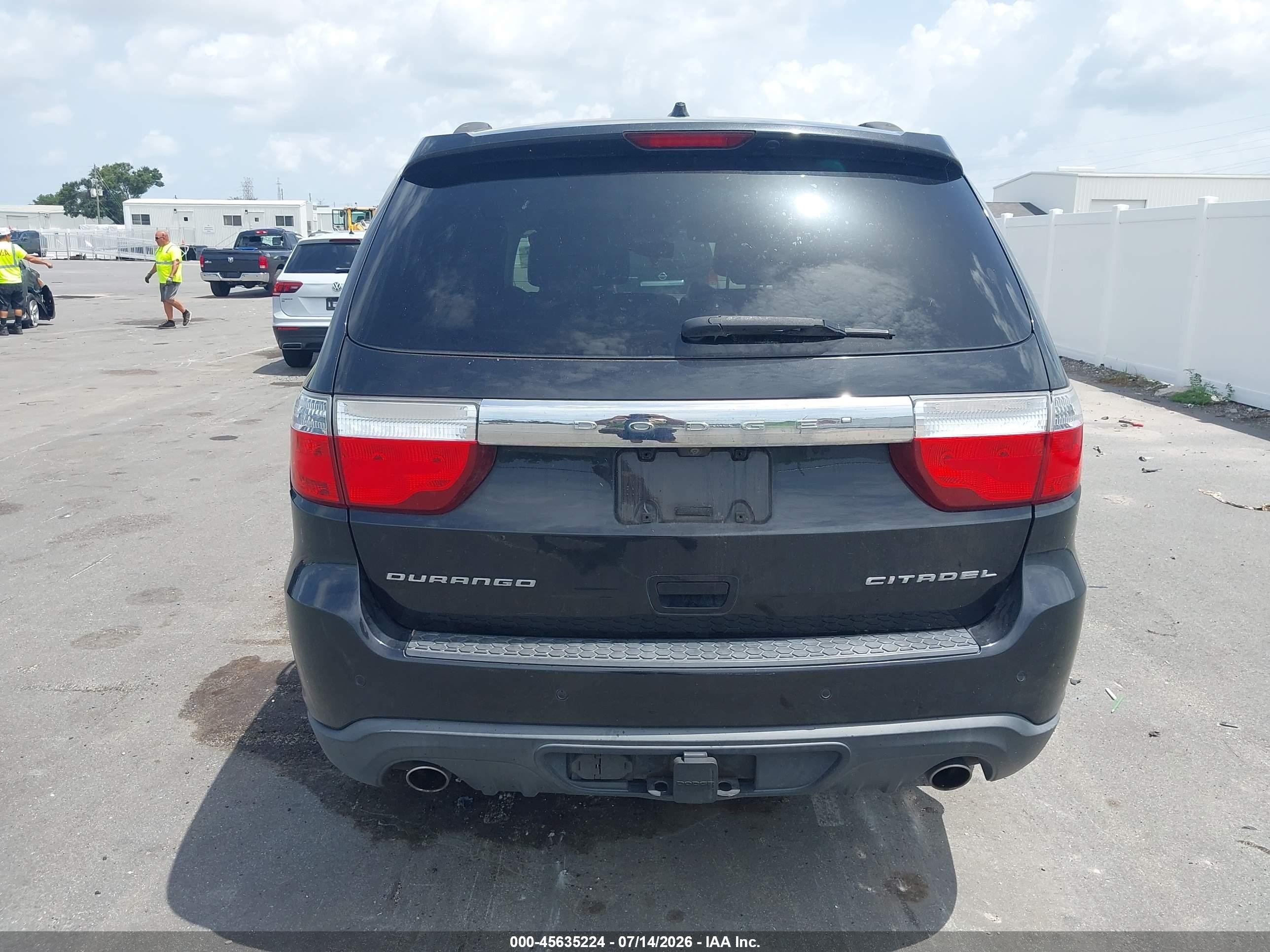 2012 Dodge Durango Citadel Gray vin: 1C4SDHET1CC314399