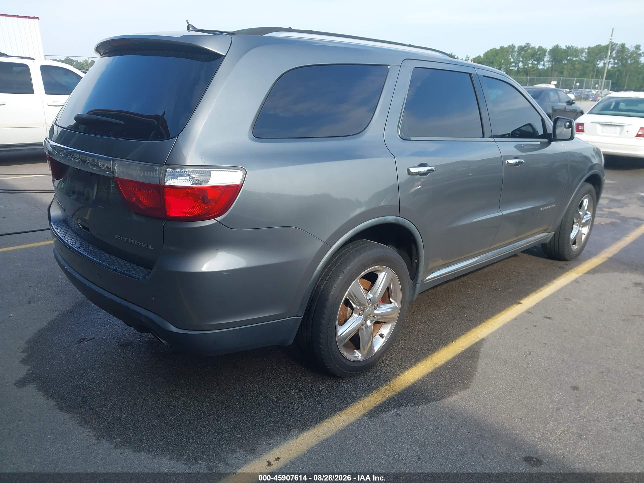 2012 Dodge Durango Citadel Gray vin: 1C4SDHET2CC301273