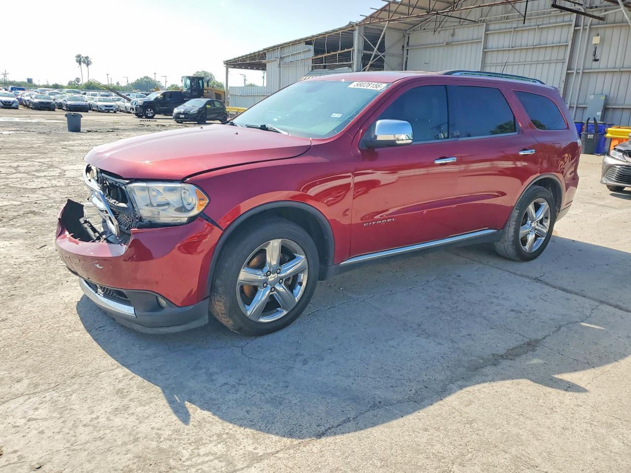 2013 Dodge Durango Citadel Red vin: 1C4SDHET2DC661113