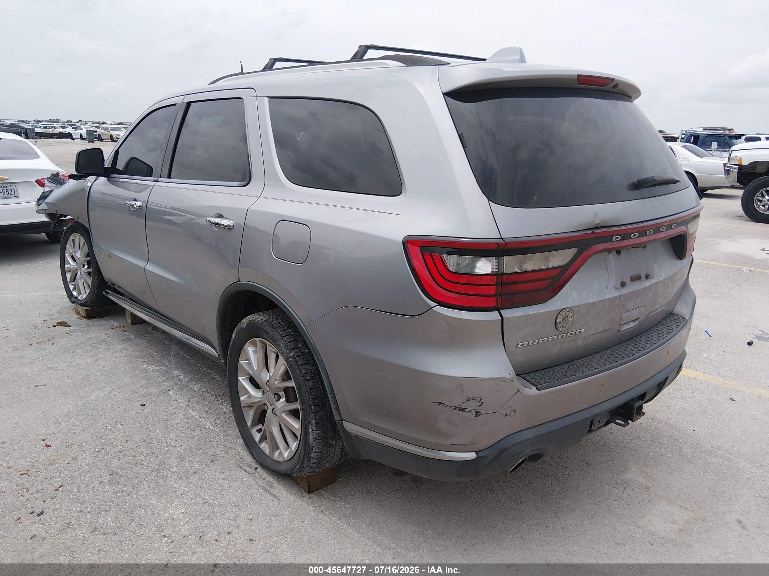 2014 Dodge Durango Citadel Silver vin: 1C4SDHET2EC975653