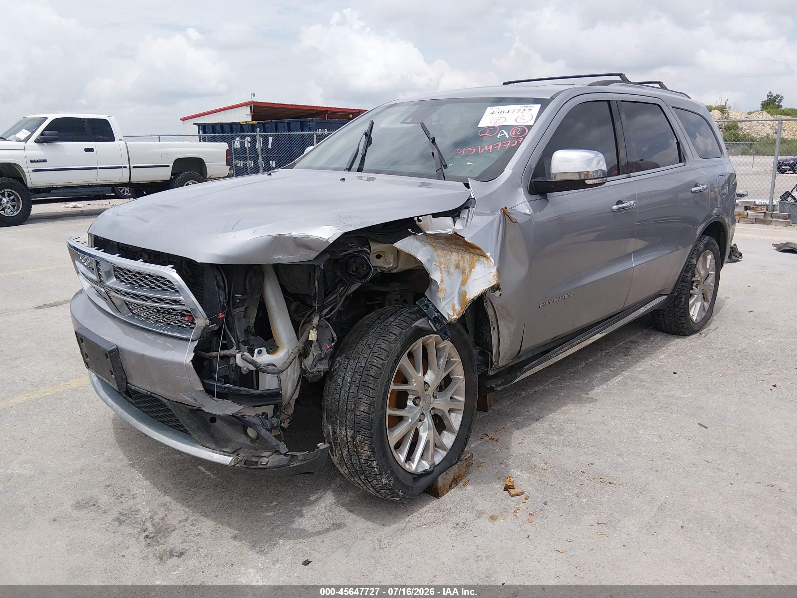 2014 Dodge Durango Citadel Silver vin: 1C4SDHET2EC975653
