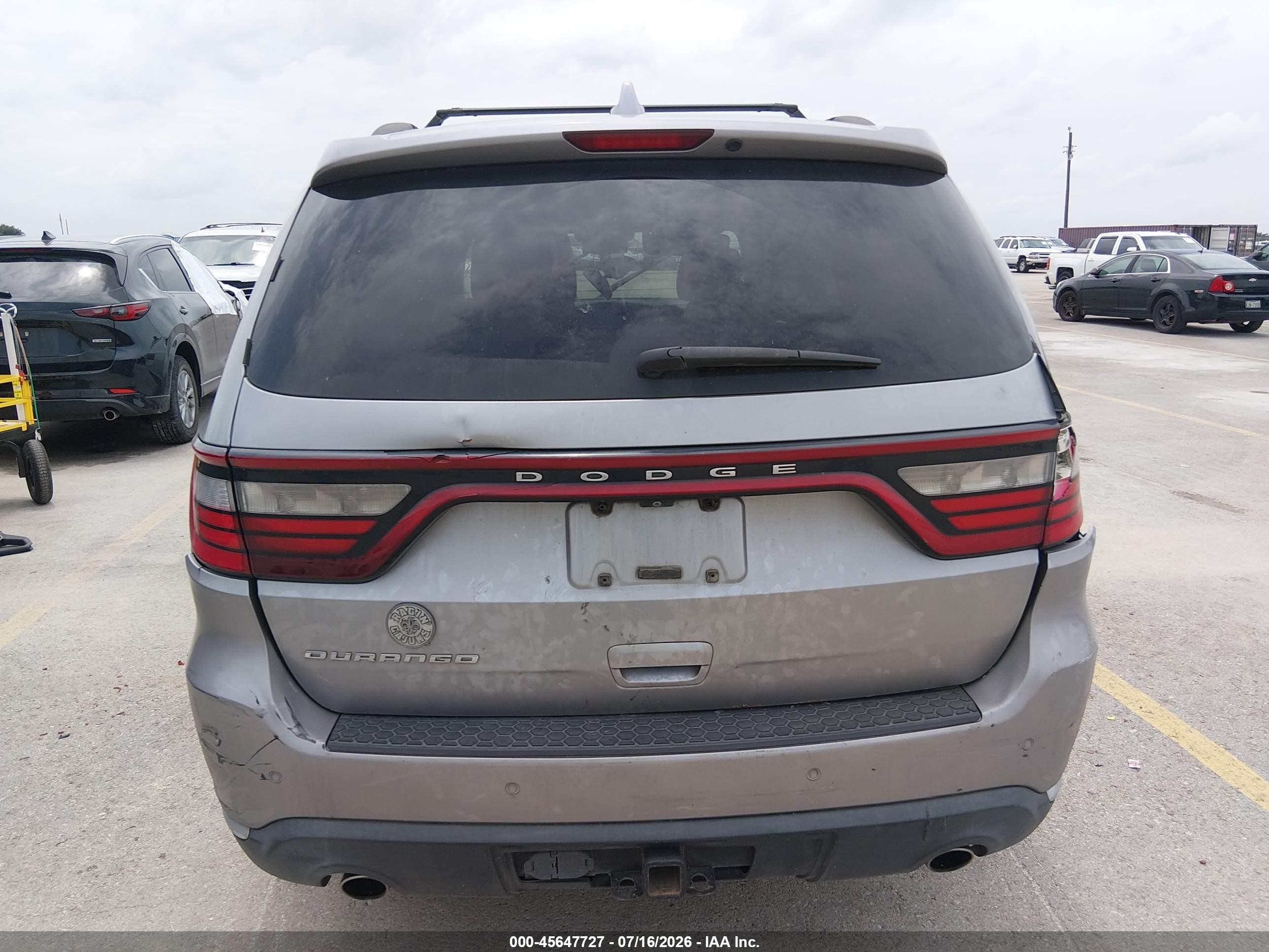 2014 Dodge Durango Citadel Silver vin: 1C4SDHET2EC975653