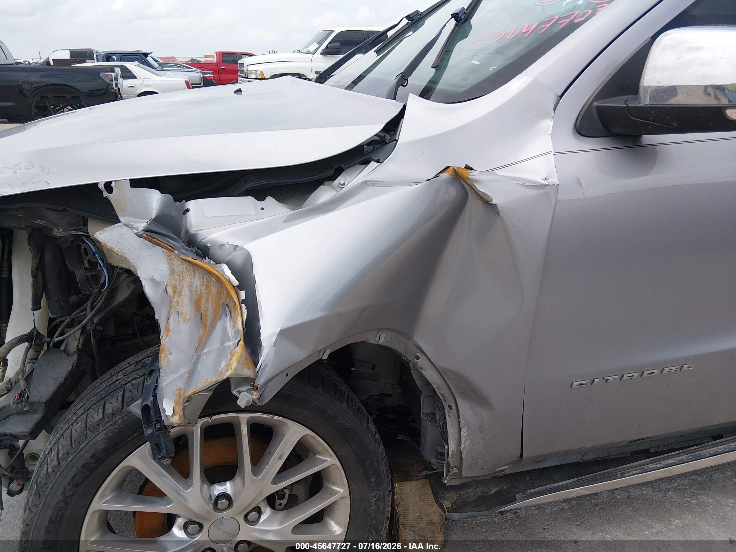 2014 Dodge Durango Citadel Silver vin: 1C4SDHET2EC975653
