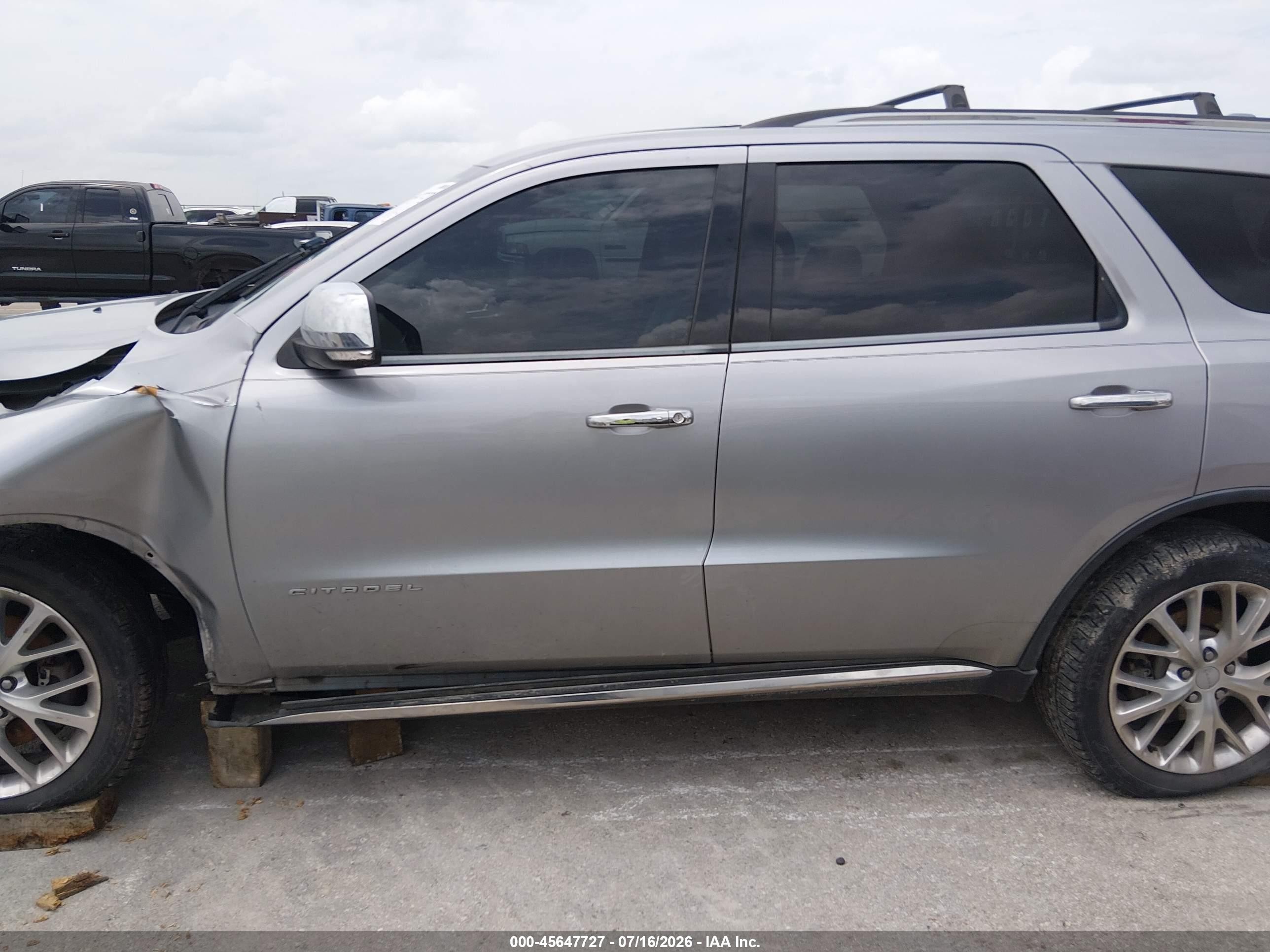 2014 Dodge Durango Citadel Silver vin: 1C4SDHET2EC975653