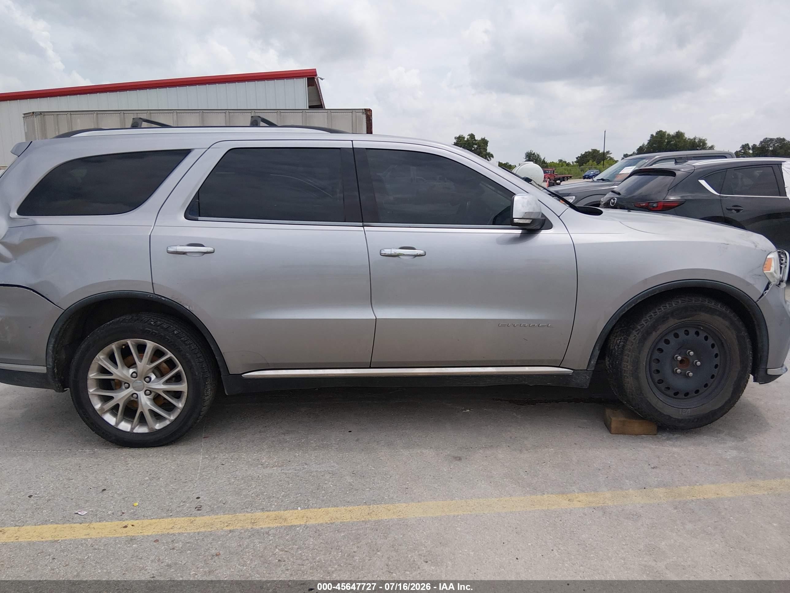 2014 Dodge Durango Citadel Silver vin: 1C4SDHET2EC975653
