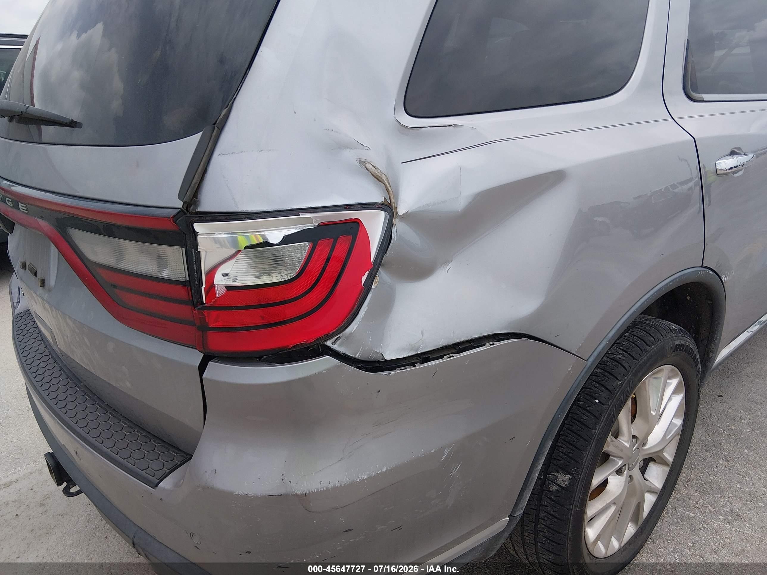 2014 Dodge Durango Citadel Silver vin: 1C4SDHET2EC975653