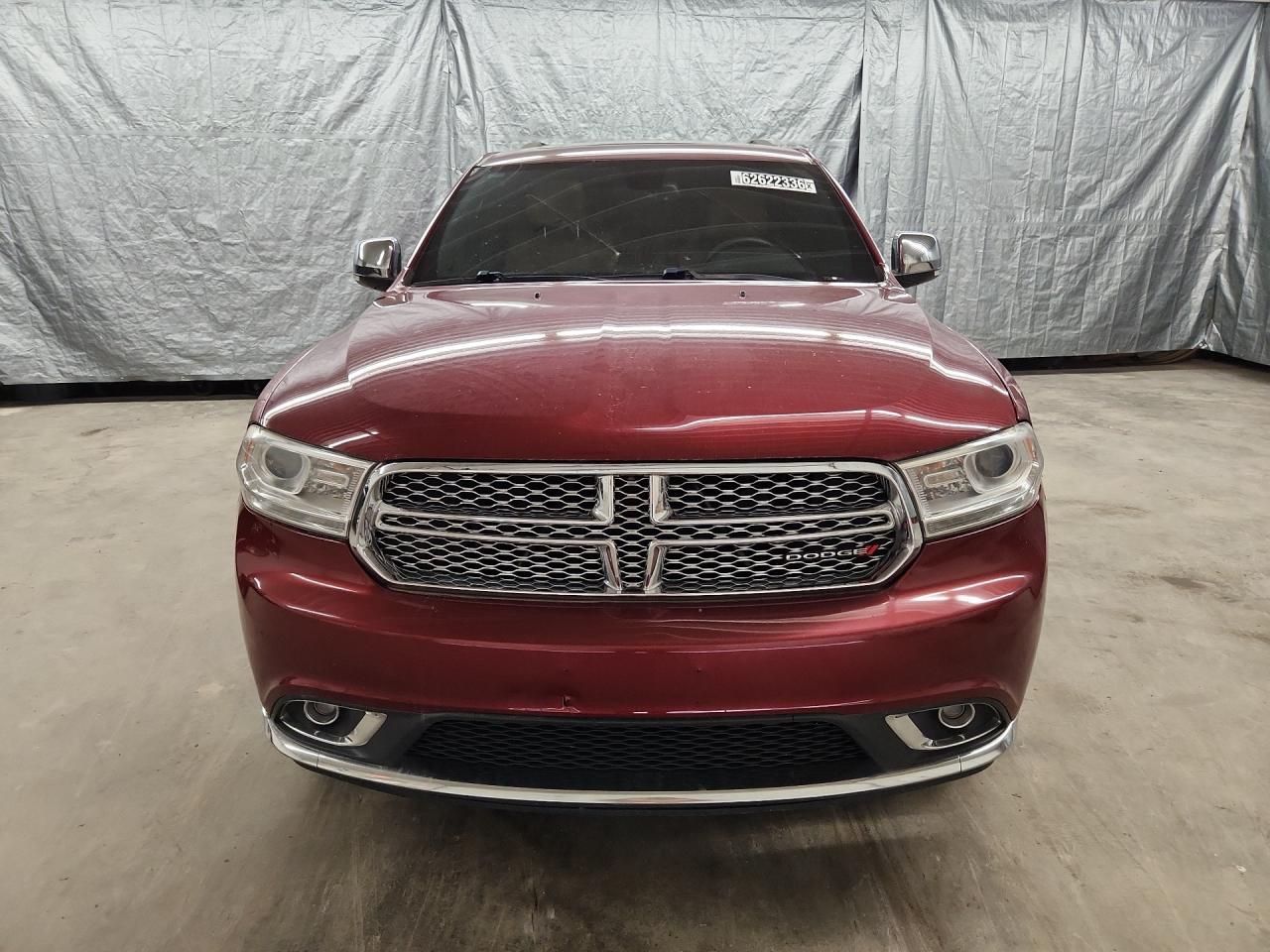 2014 Dodge Durango Citadel Red vin: 1C4SDHET3EC551561 Damage: Front Bumper, Dent(S) W/ Paint Dmg, 1 To 2 Inches