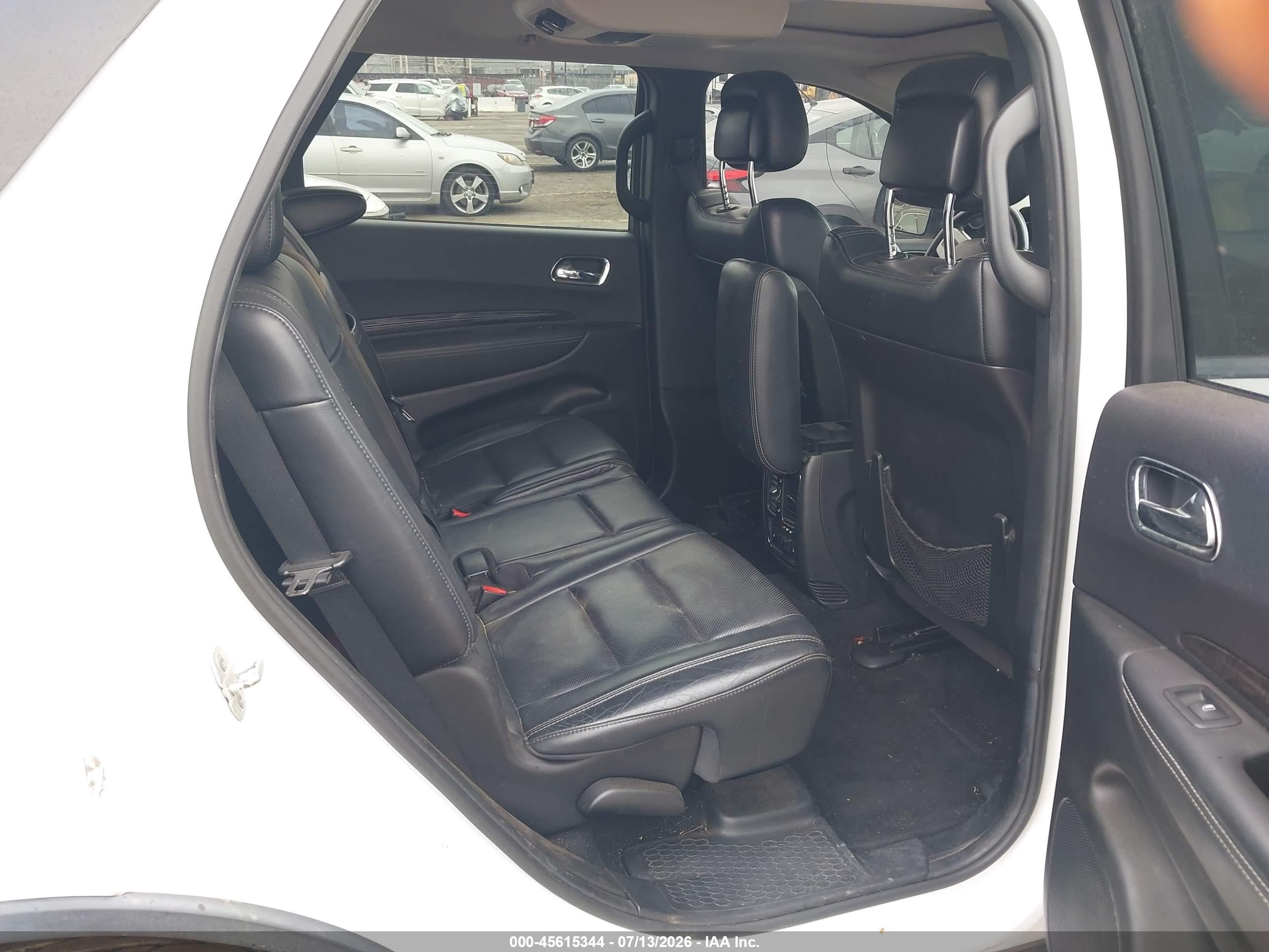 2013 Dodge Durango Citadel White vin: 1C4SDHET5DC689147