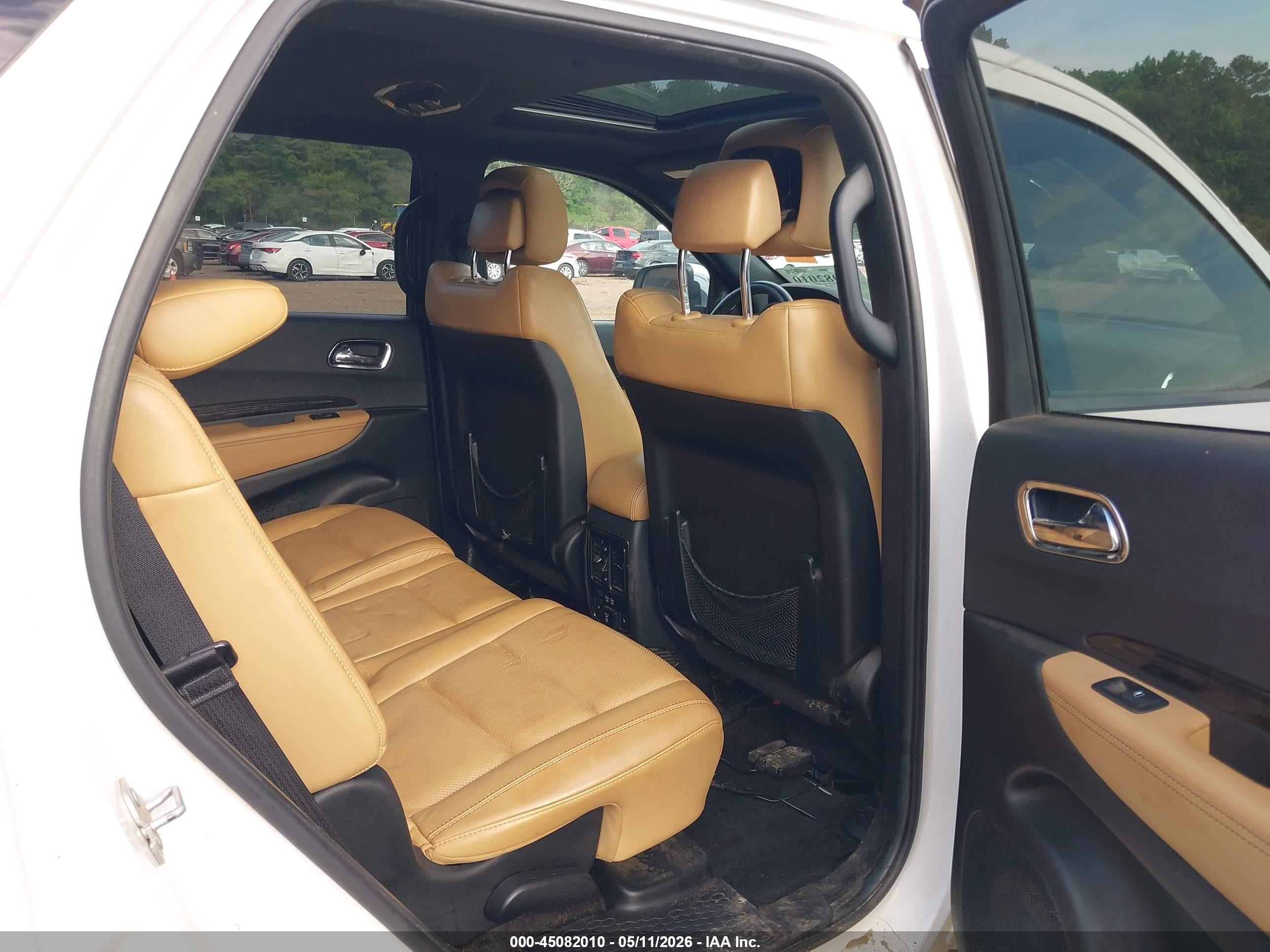 2015 Dodge Durango Citadel White vin: 1C4SDHET5FC817521