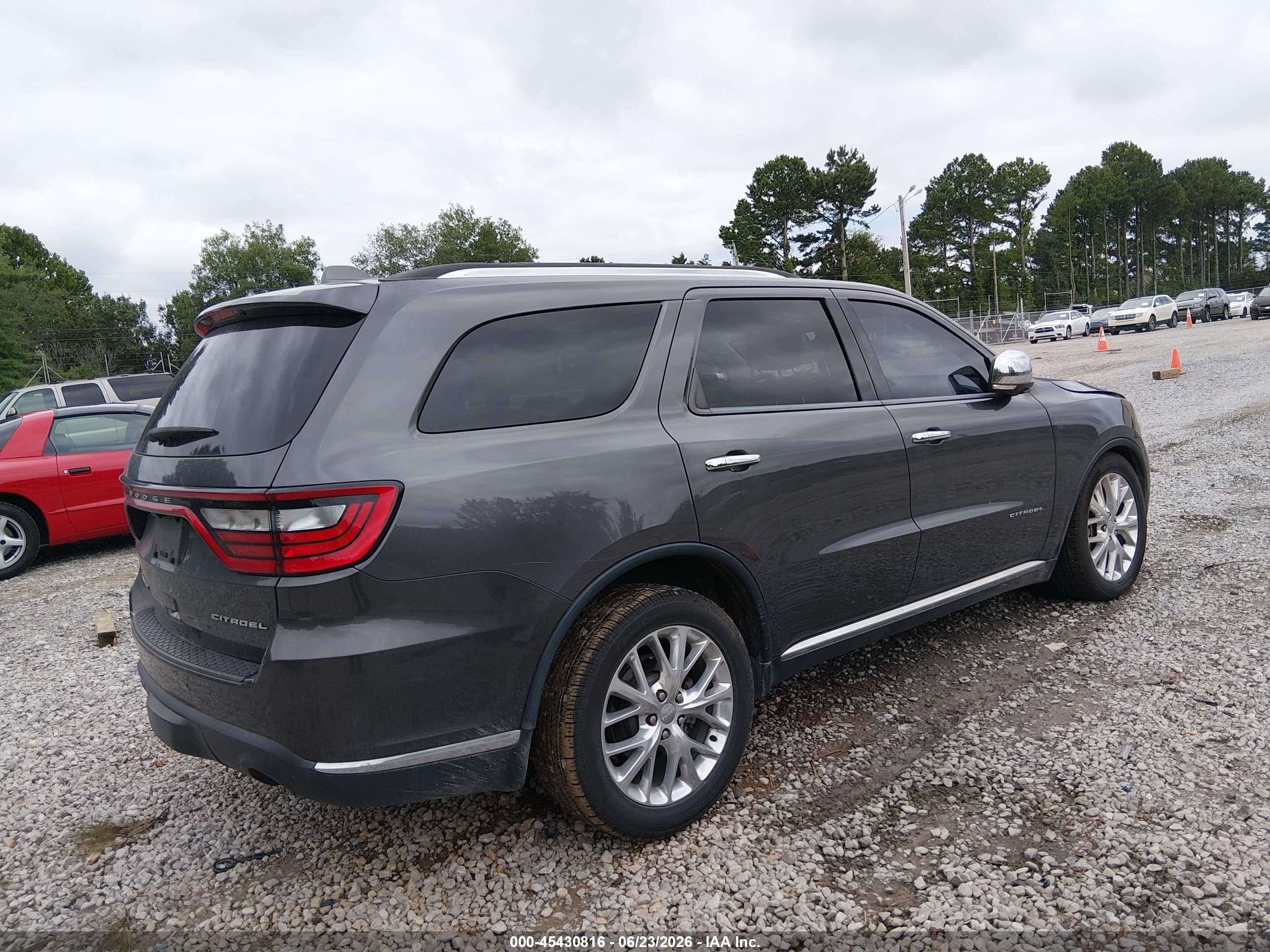 2015 Dodge Durango Citadel Gray vin: 1C4SDHET5FC826476