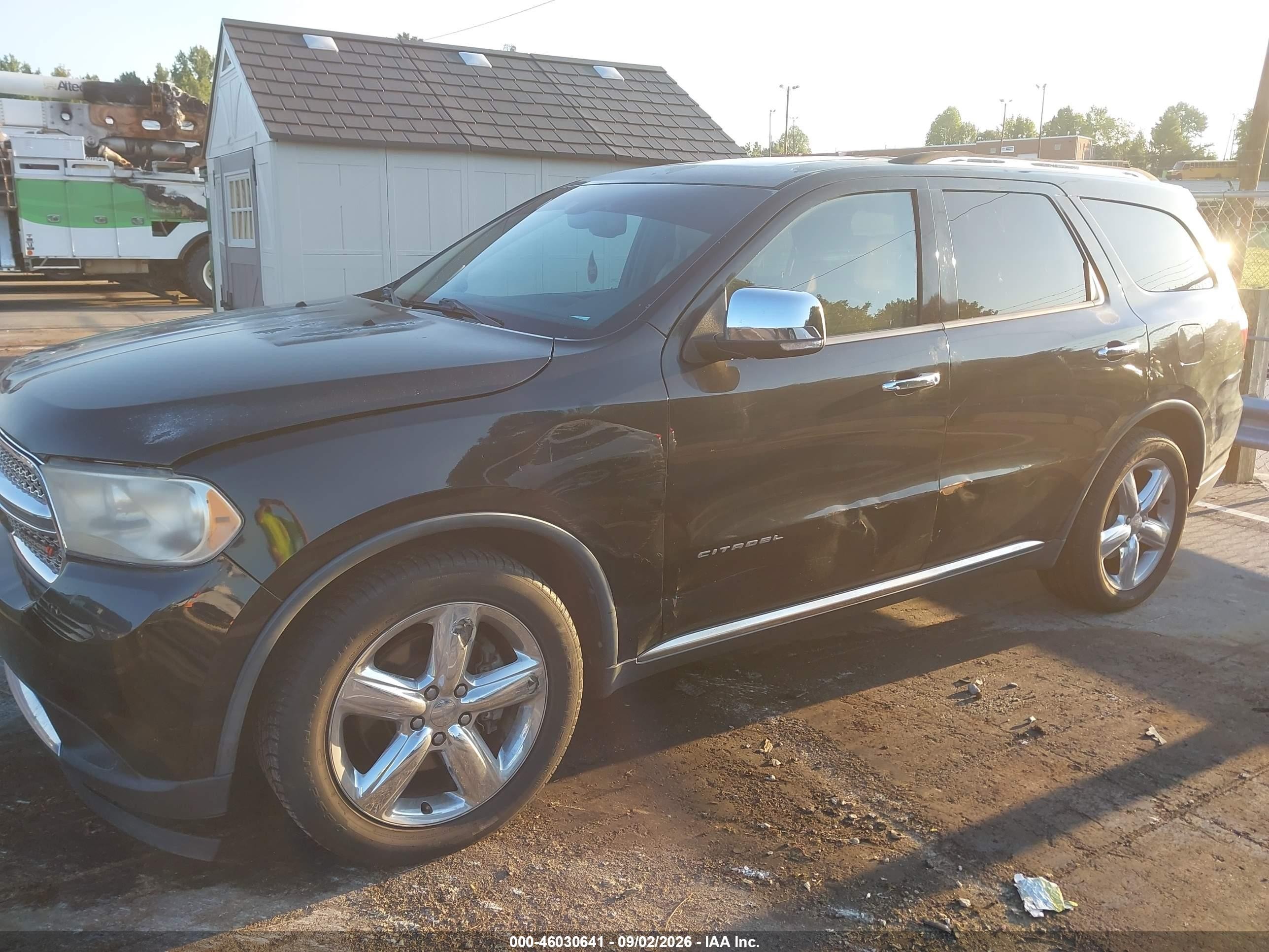 2012 Dodge Durango Citadel Black vin: 1C4SDHET8CC260549