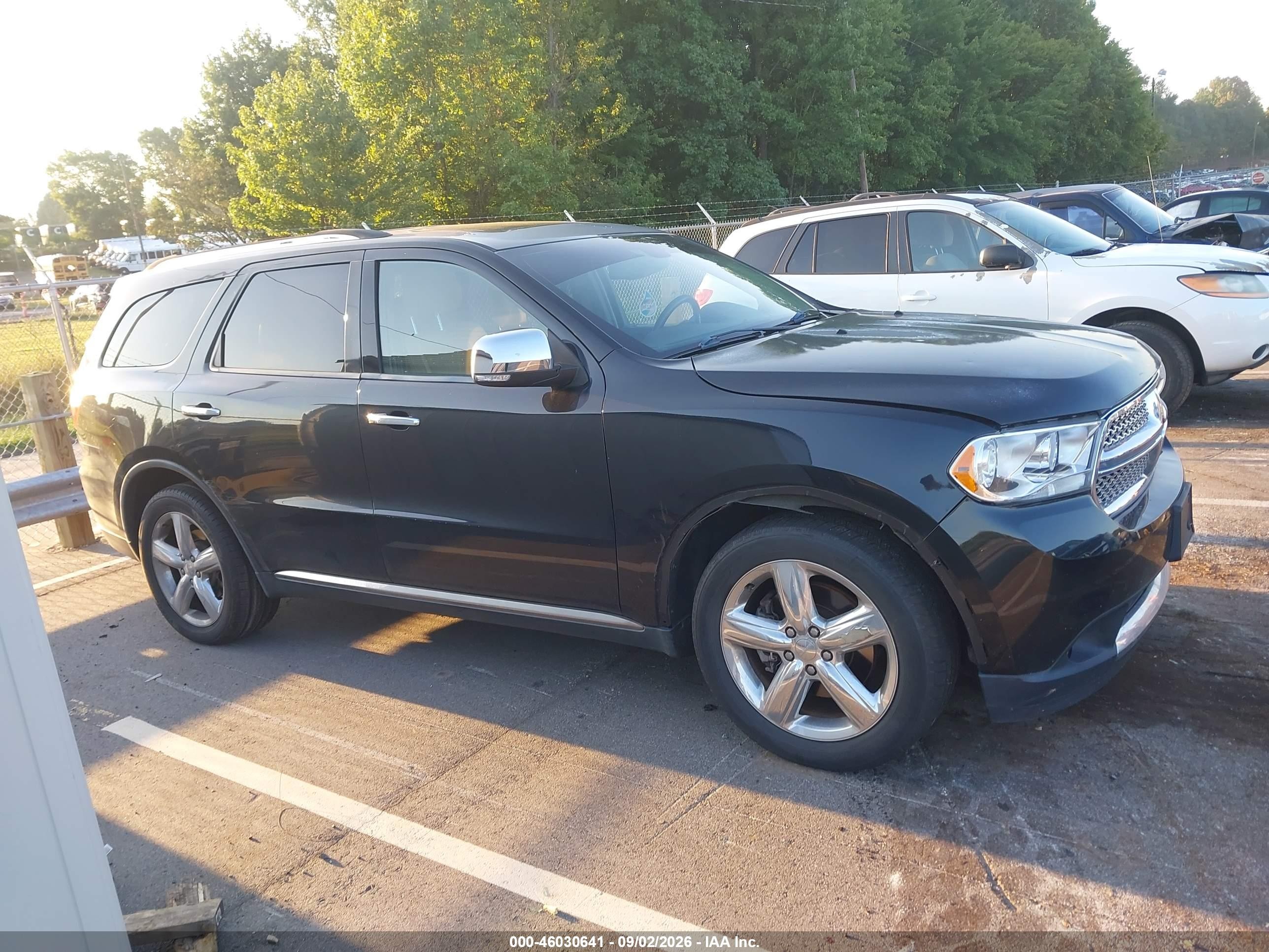 2012 Dodge Durango Citadel Black vin: 1C4SDHET8CC260549