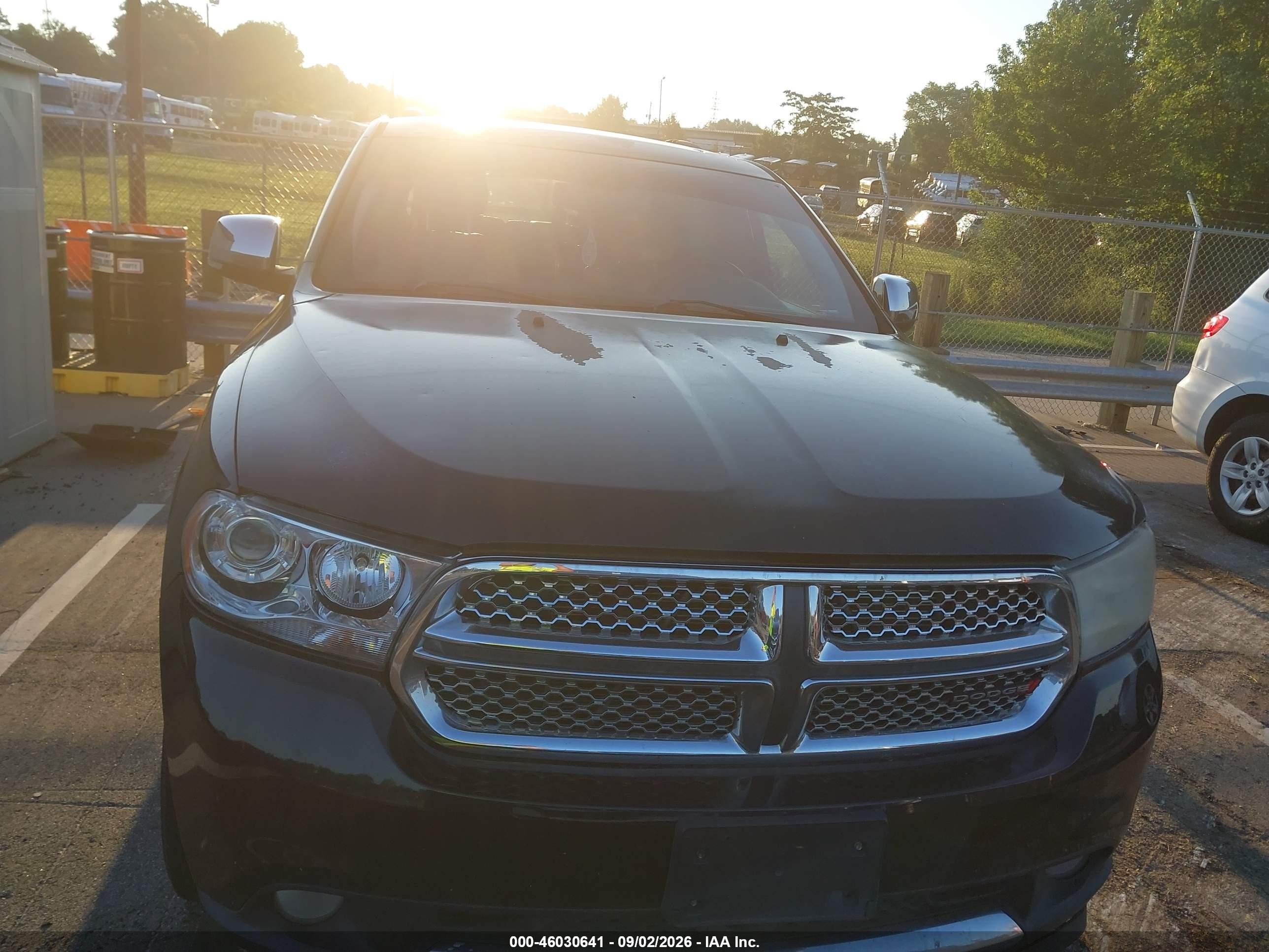 2012 Dodge Durango Citadel Black vin: 1C4SDHET8CC260549