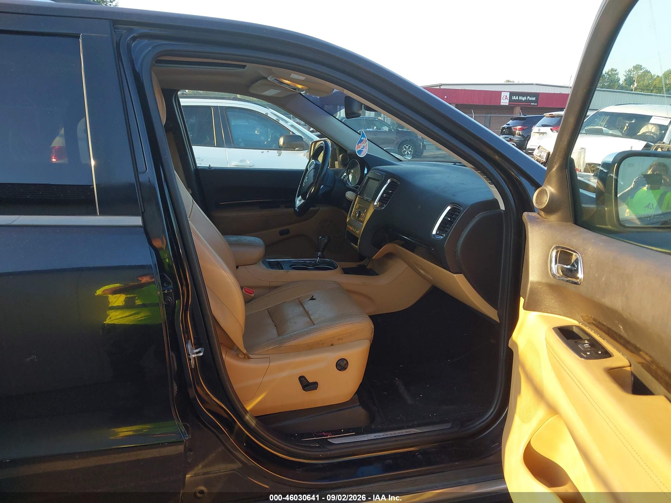 2012 Dodge Durango Citadel Black vin: 1C4SDHET8CC260549