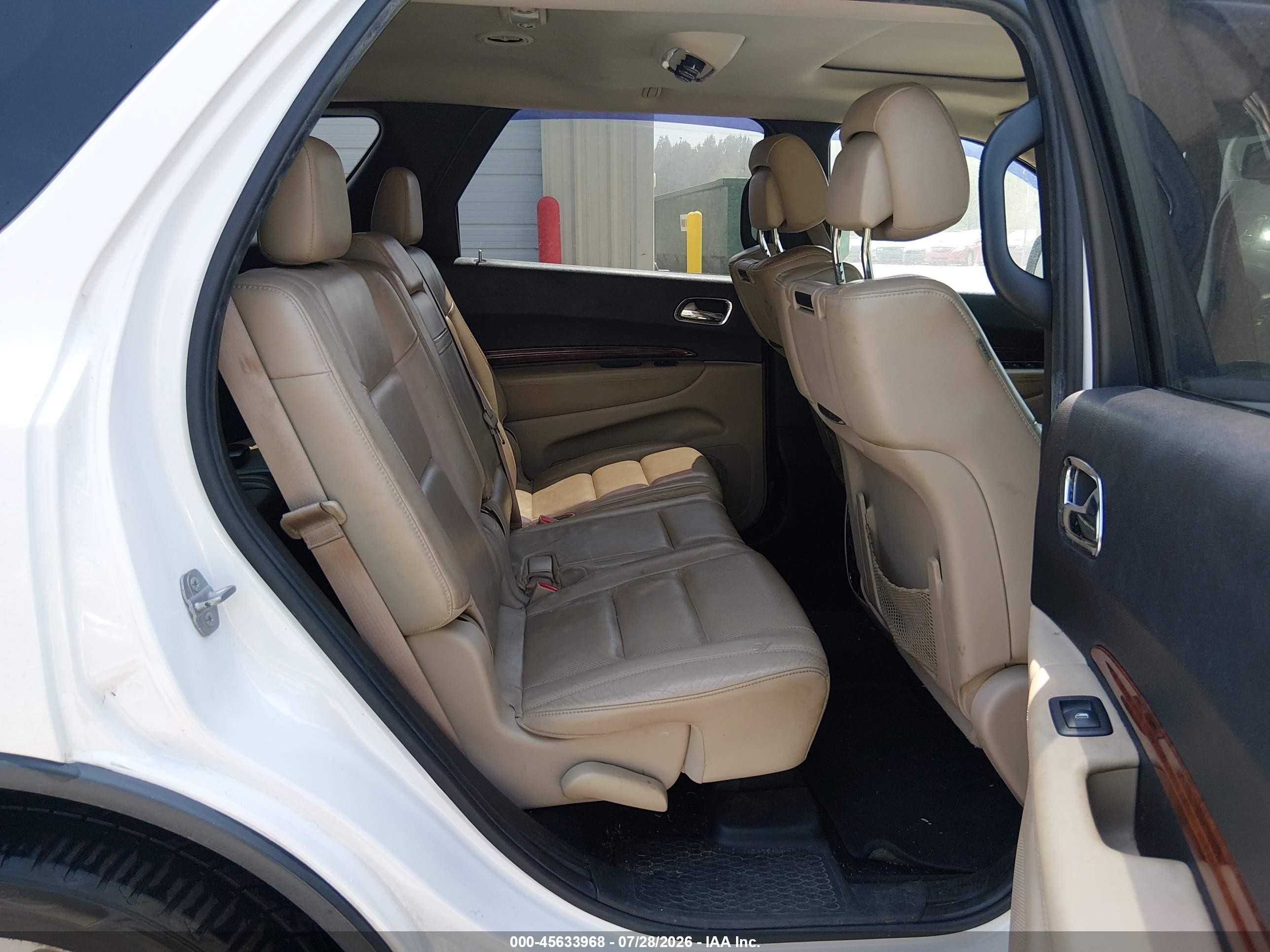 2014 Dodge Durango Citadel White vin: 1C4SDHET9EC419419