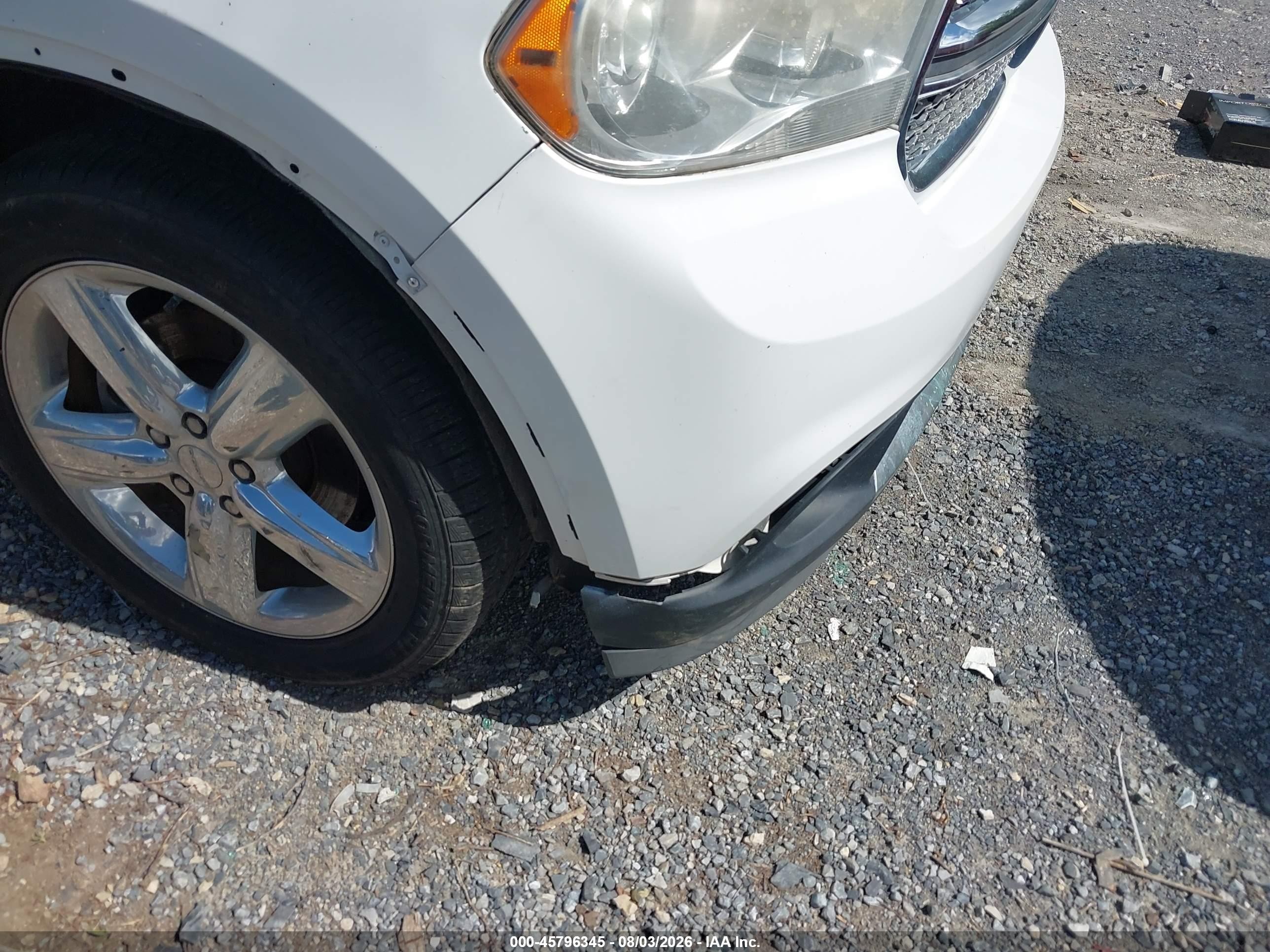2013 Dodge Durango Citadel White vin: 1C4SDHETXDC678547