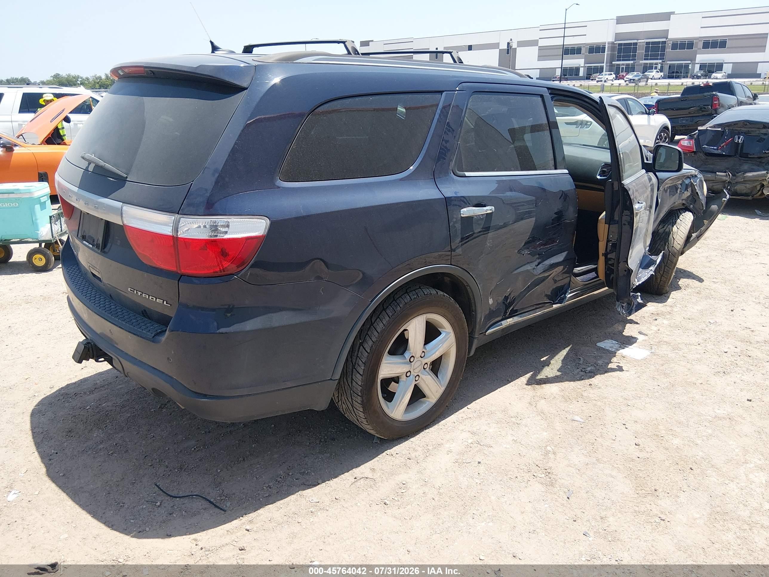 2013 Dodge Durango Citadel Dark Blue vin: 1C4SDHETXDC697521