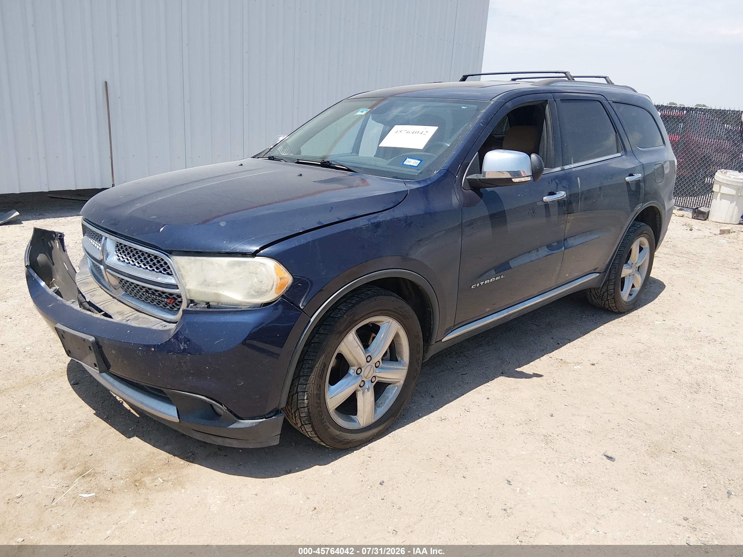 2013 Dodge Durango Citadel Dark Blue vin: 1C4SDHETXDC697521