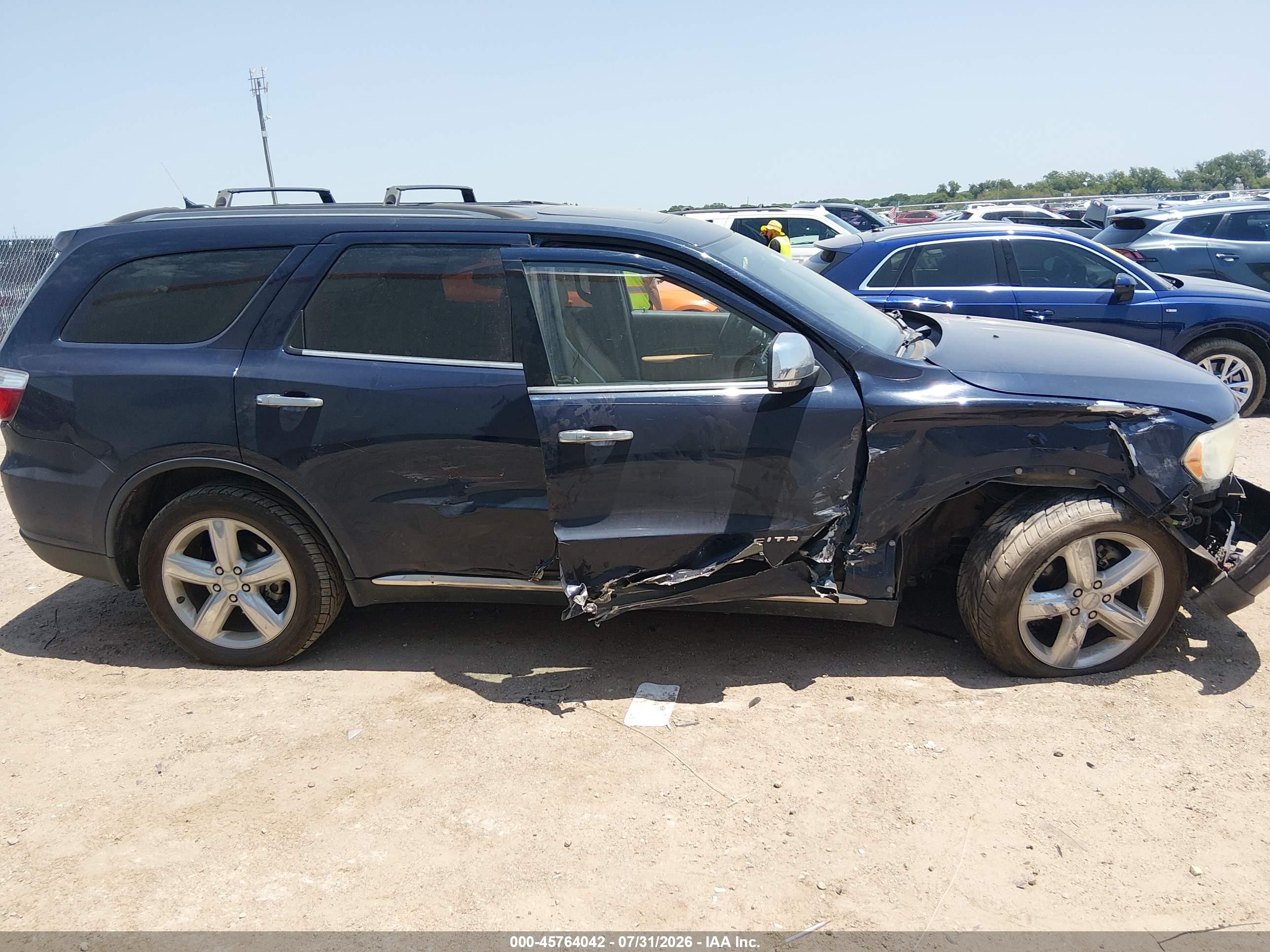 2013 Dodge Durango Citadel Dark Blue vin: 1C4SDHETXDC697521