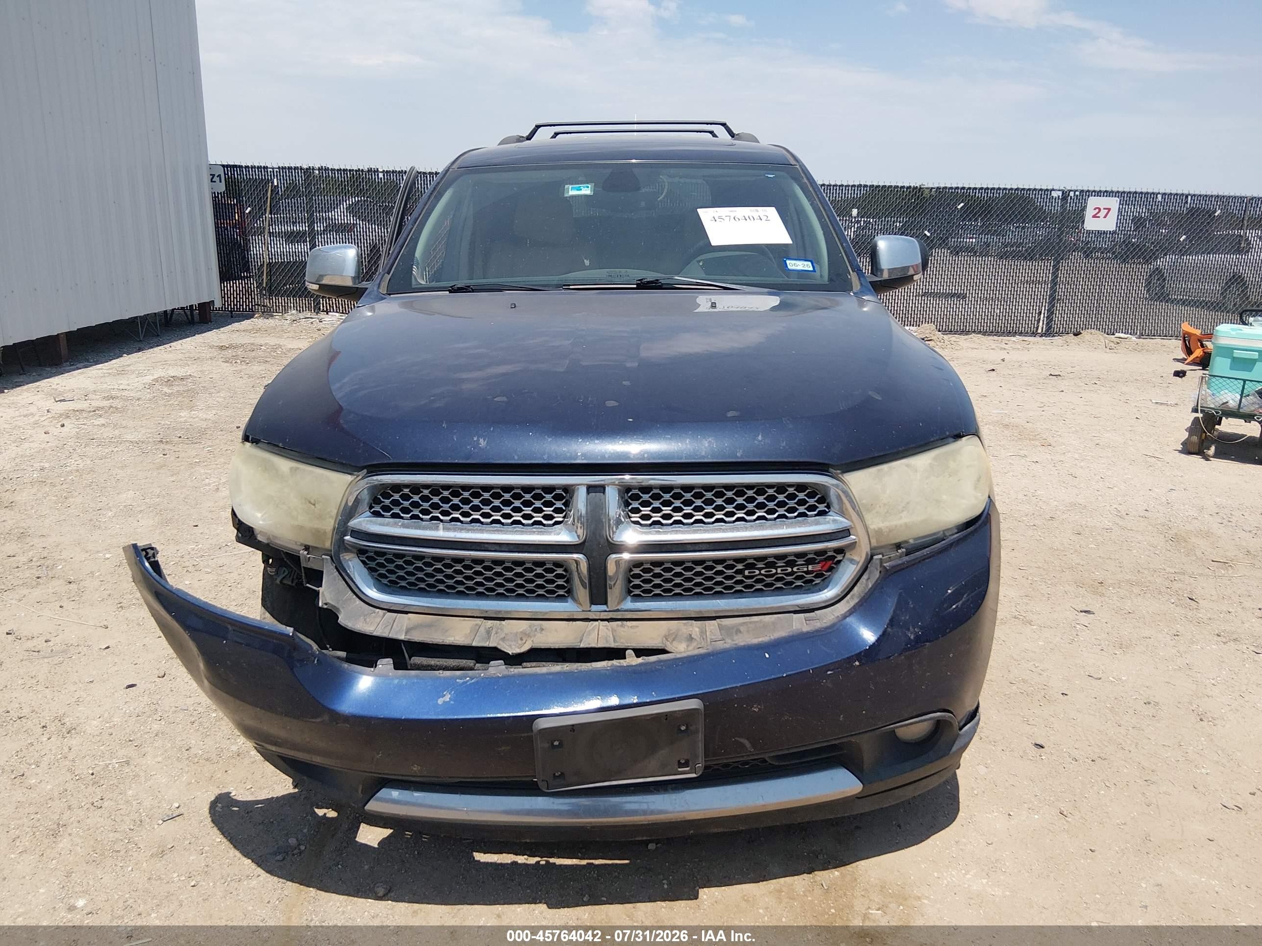 2013 Dodge Durango Citadel Dark Blue vin: 1C4SDHETXDC697521