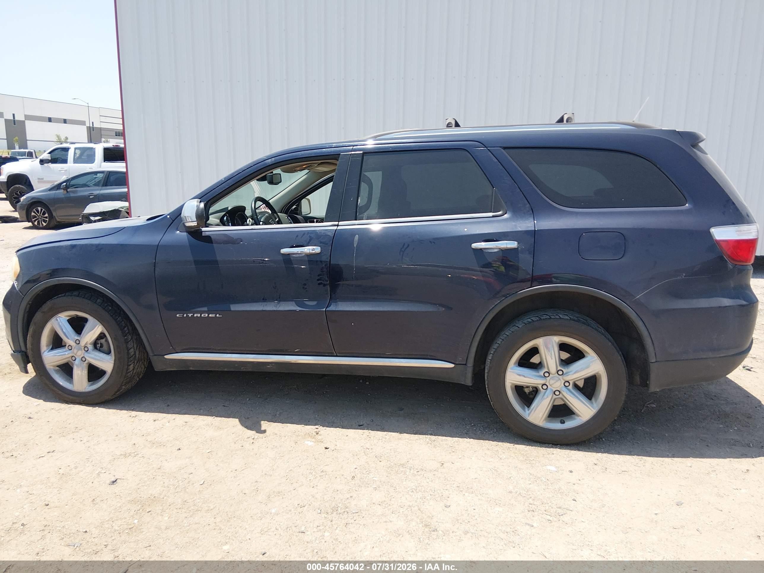 2013 Dodge Durango Citadel Dark Blue vin: 1C4SDHETXDC697521