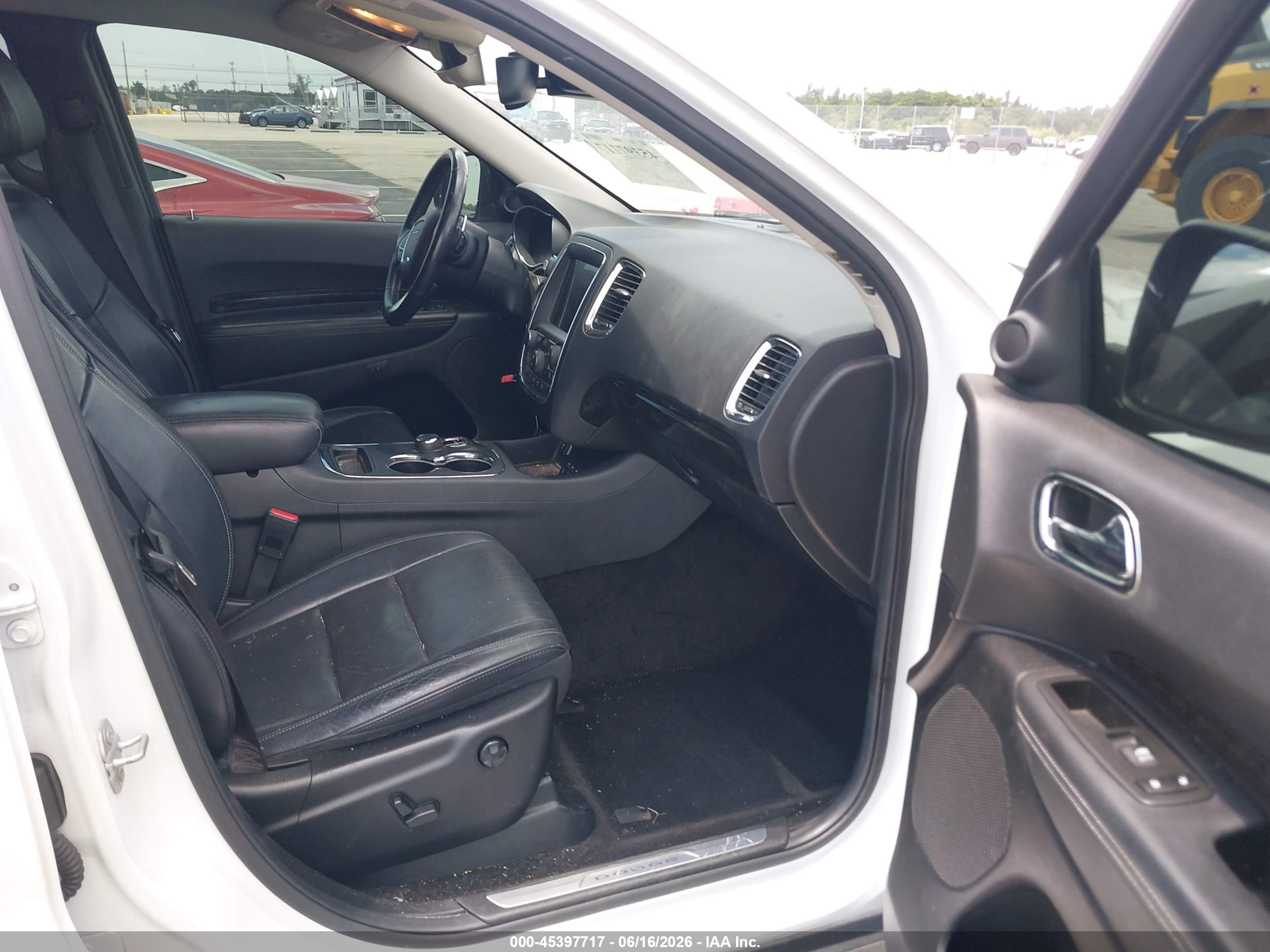 2014 Dodge Durango Citadel White vin: 1C4SDHETXEC970782