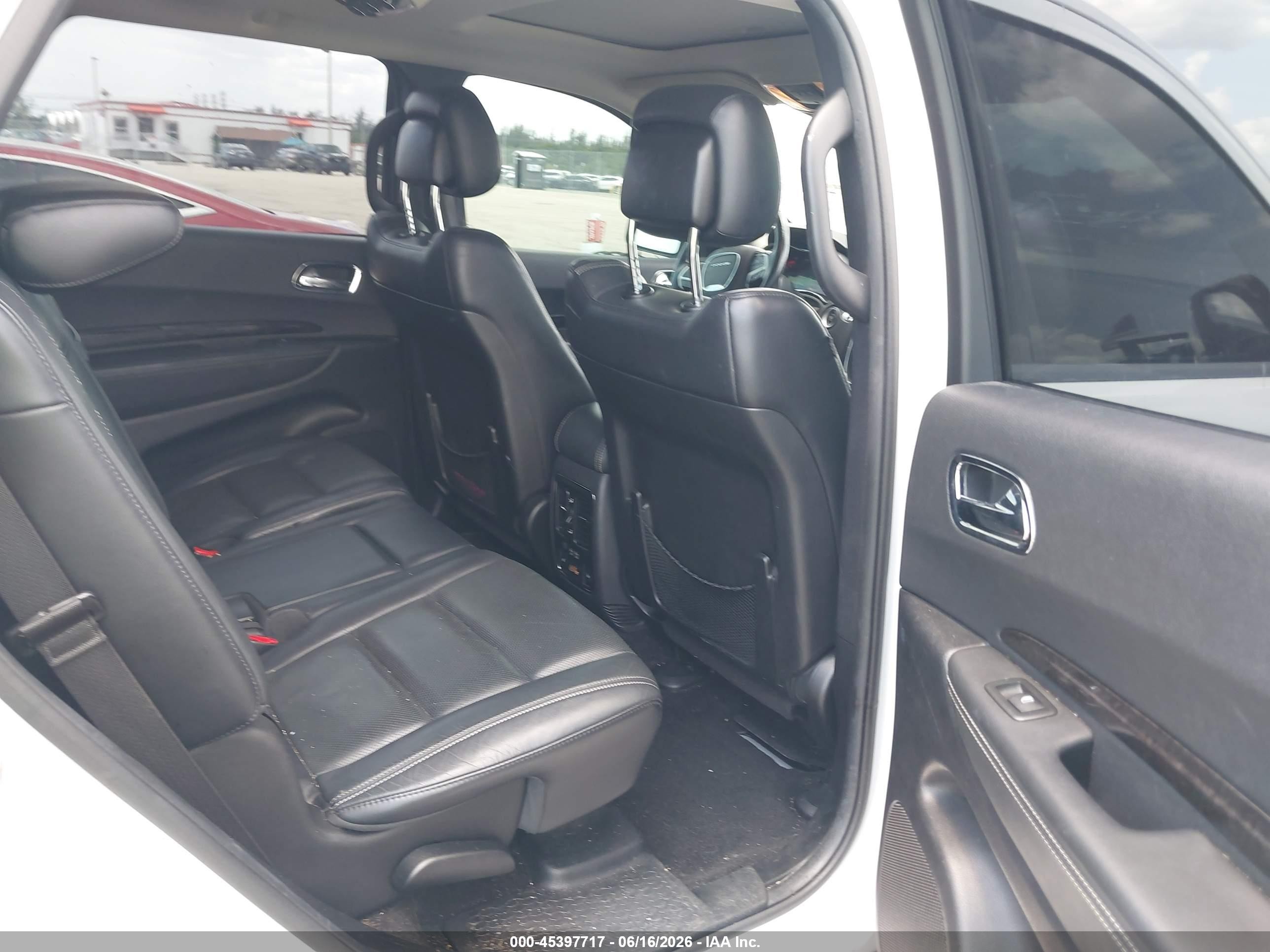 2014 Dodge Durango Citadel White vin: 1C4SDHETXEC970782