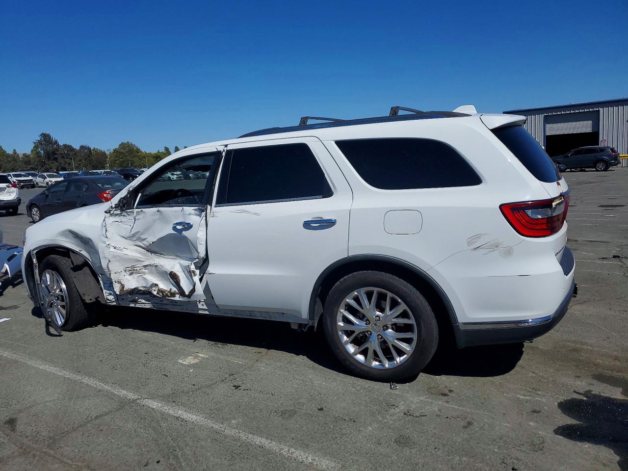 2015 Dodge Durango Citadel White vin: 1C4SDHETXFC826554
