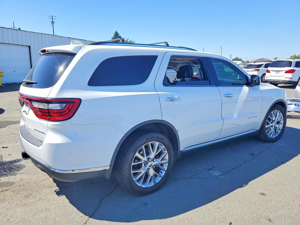 2015 Dodge Durango Citadel White vin: 1C4SDHETXFC826554