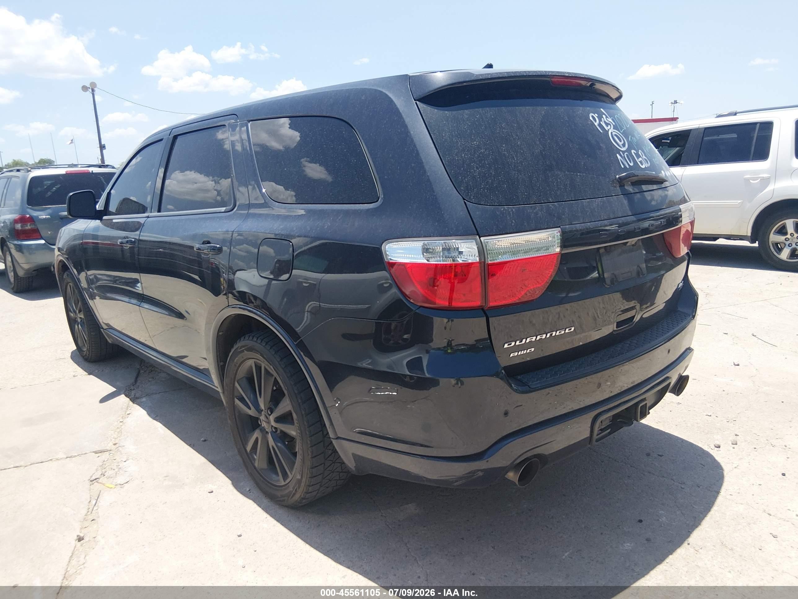 2012 Dodge Durango R/t Black vin: 1C4SDJCT0CC202610