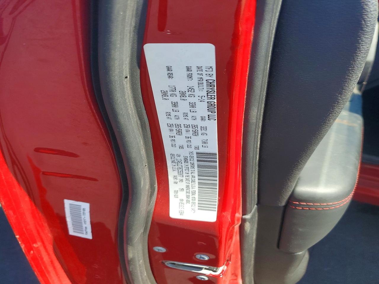 2014 Dodge Durango R Red vin: 1C4SDJCT0EC552077