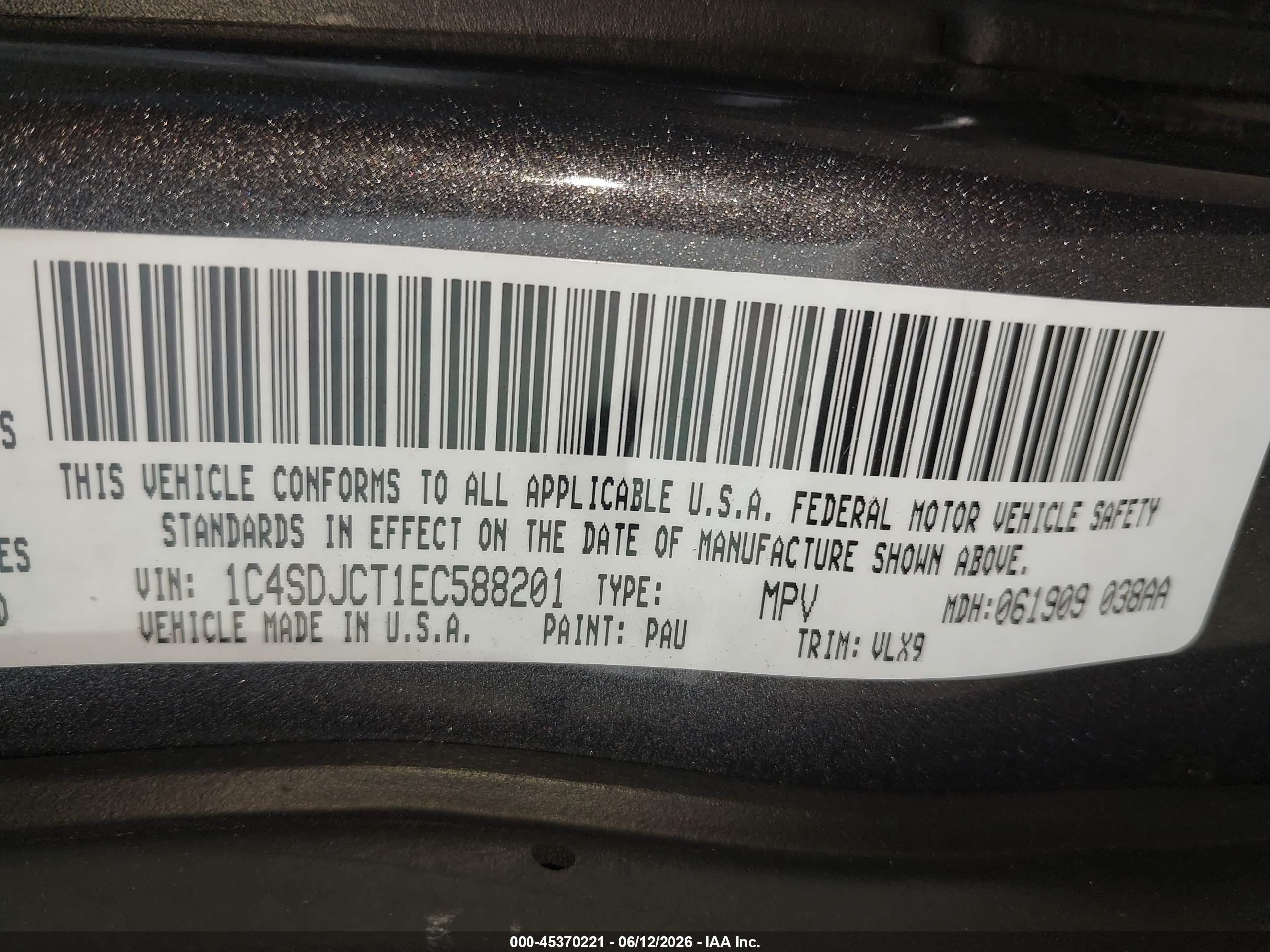 2014 Dodge Durango R/t Gray vin: 1C4SDJCT1EC588201