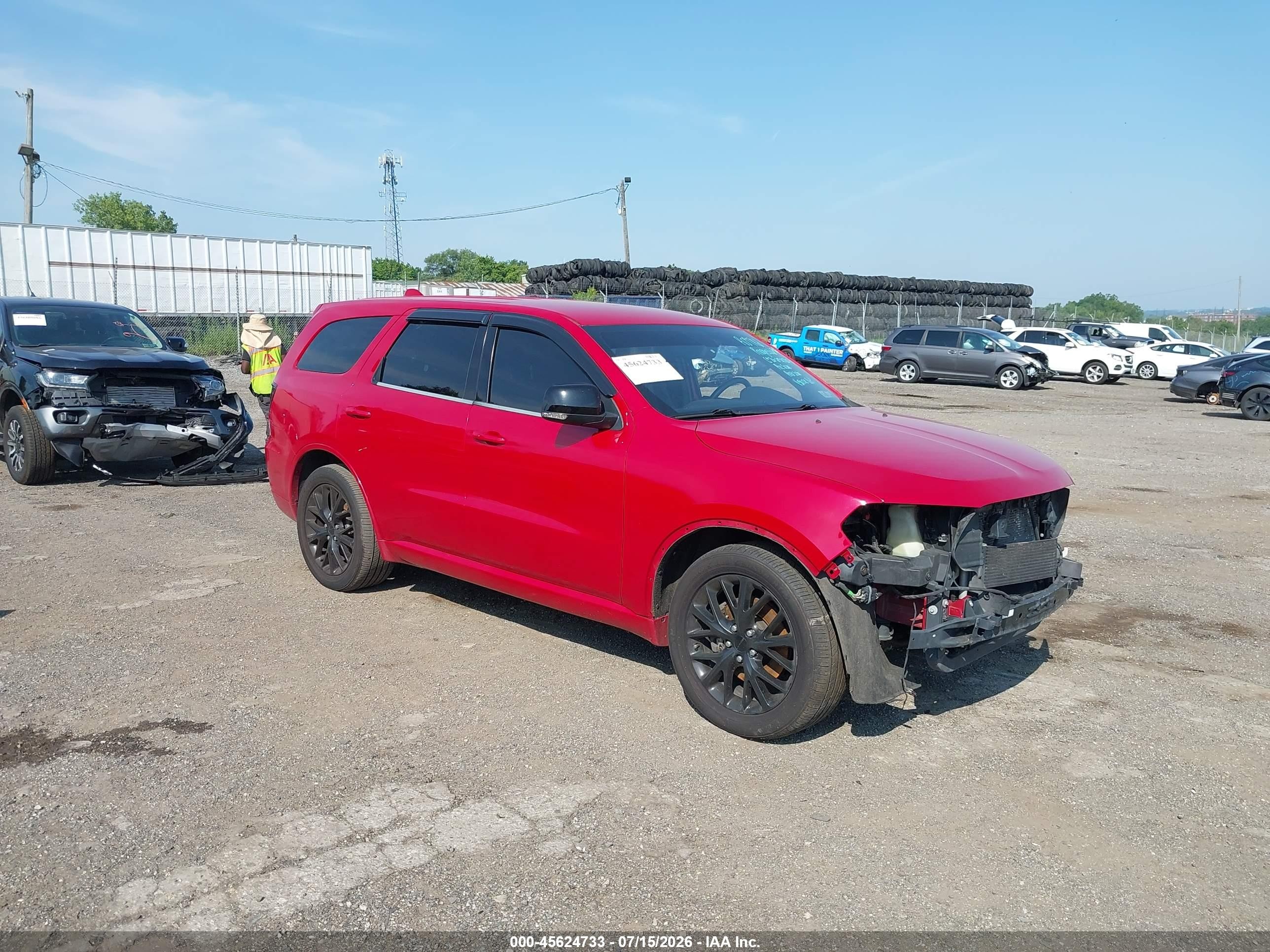 2015 Dodge Durango R/t Red vin: 1C4SDJCT1FC120471