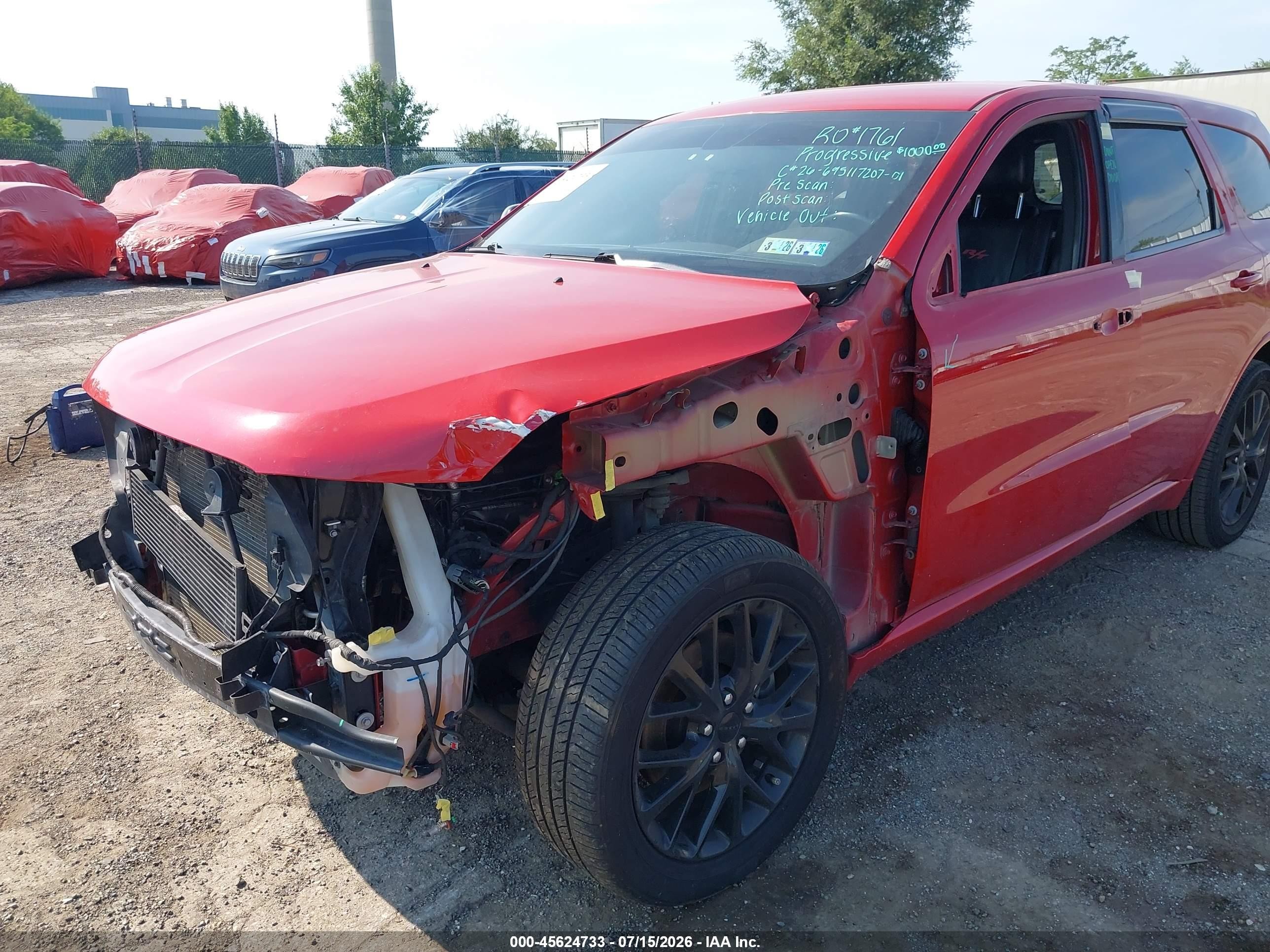 2015 Dodge Durango R/t Красный vin: 1C4SDJCT1FC120471
