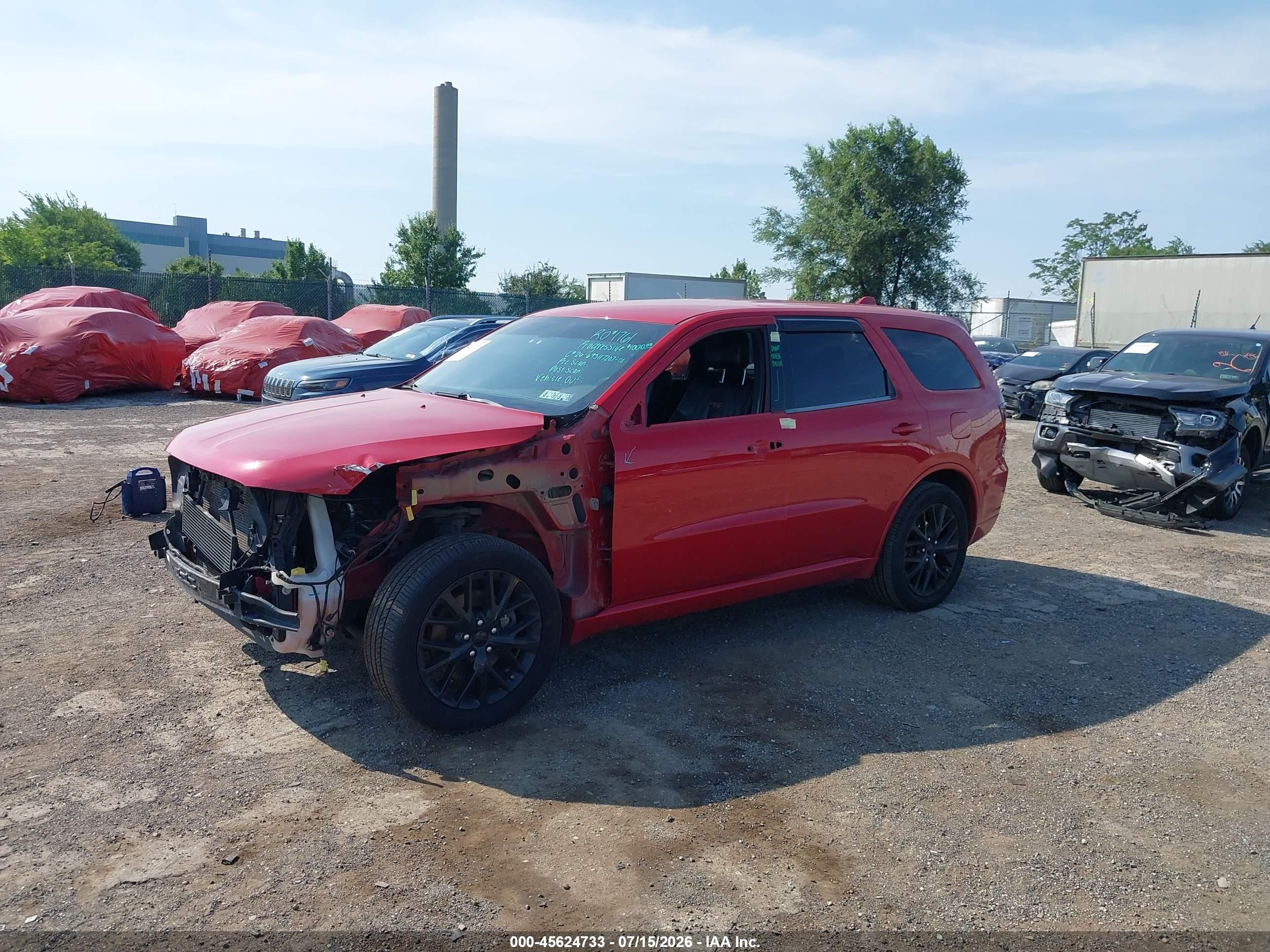 2015 Dodge Durango R/t Красный vin: 1C4SDJCT1FC120471