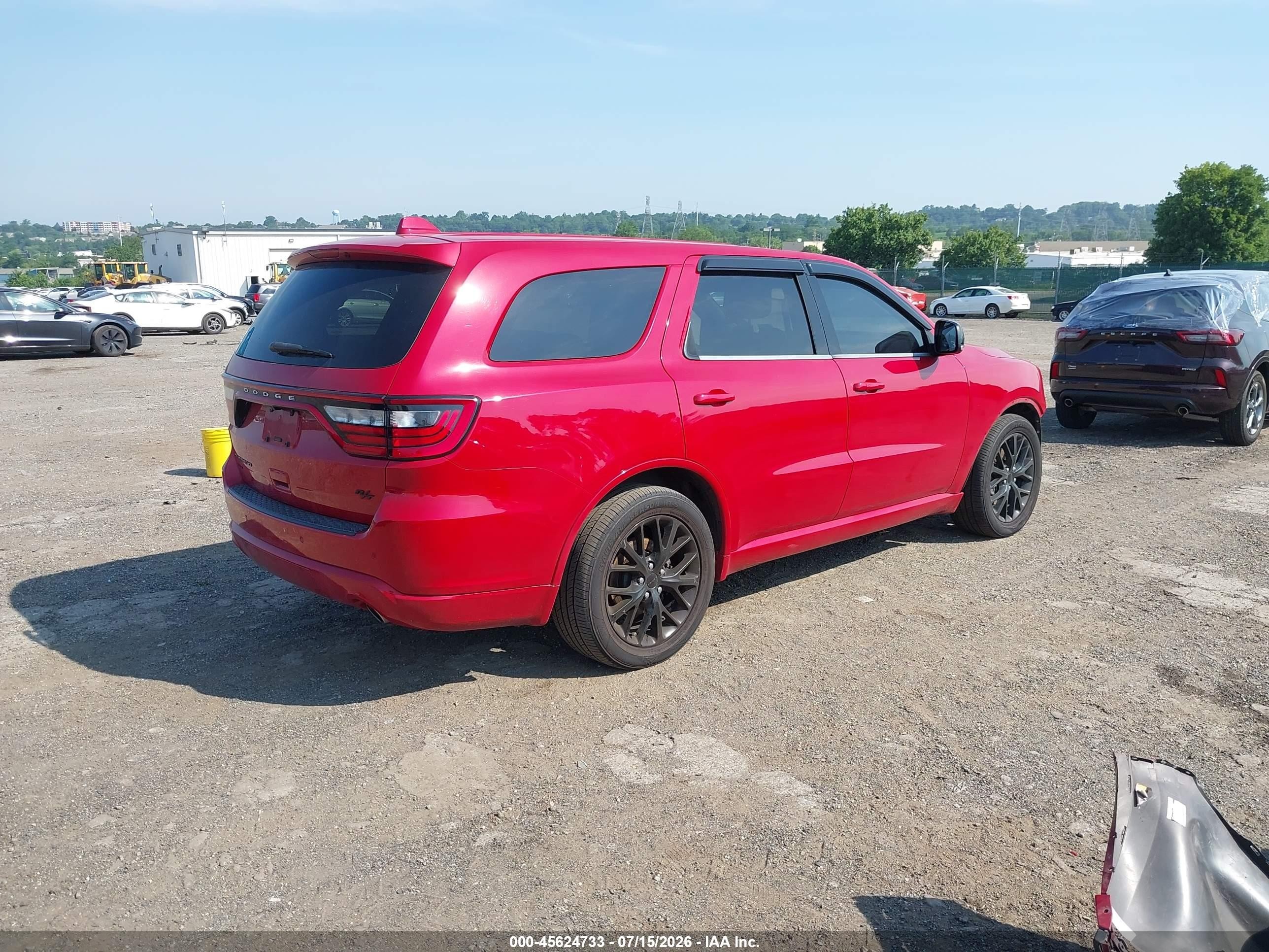 2015 Dodge Durango R/t Красный vin: 1C4SDJCT1FC120471