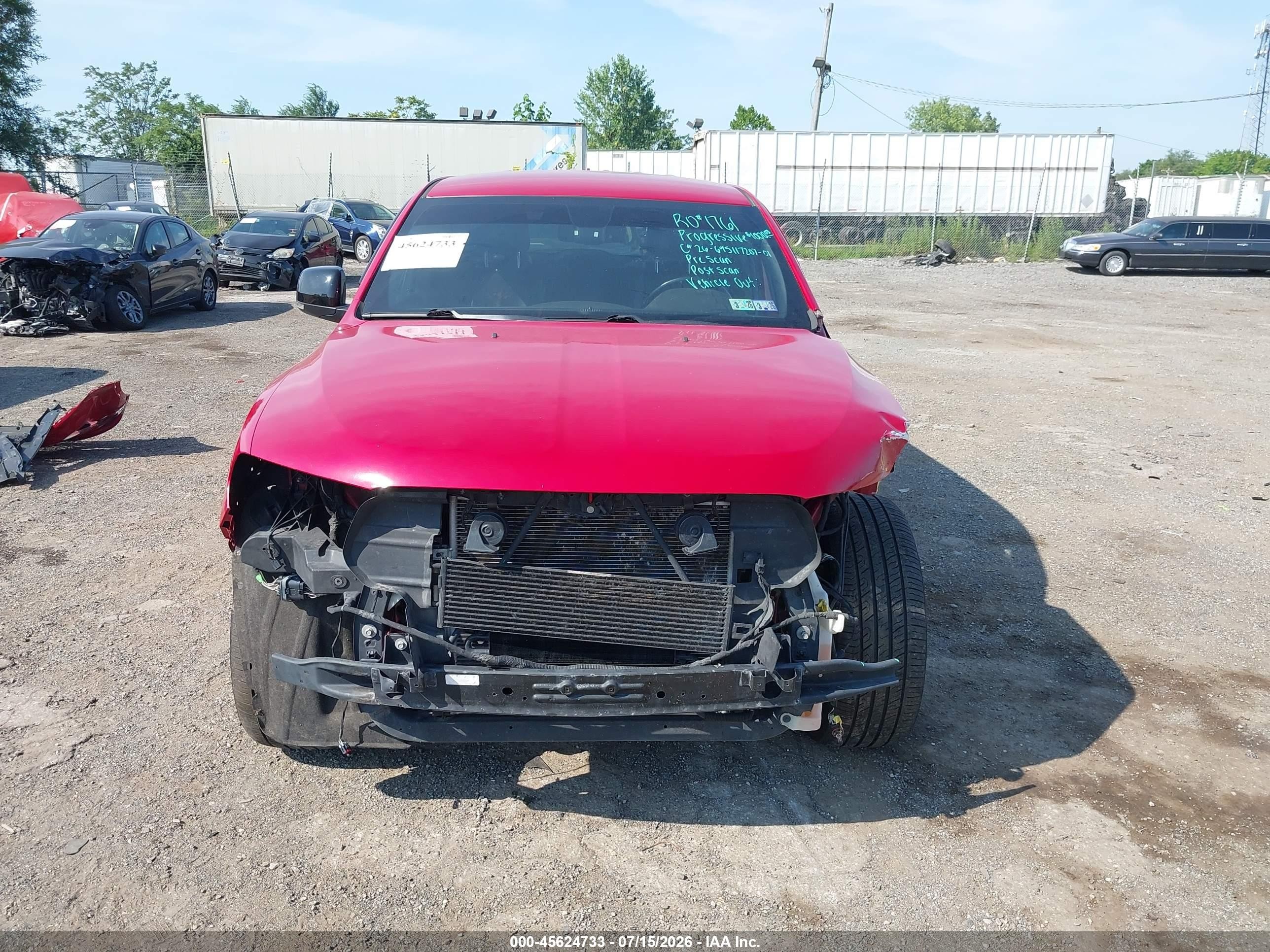 2015 Dodge Durango R/t Красный vin: 1C4SDJCT1FC120471